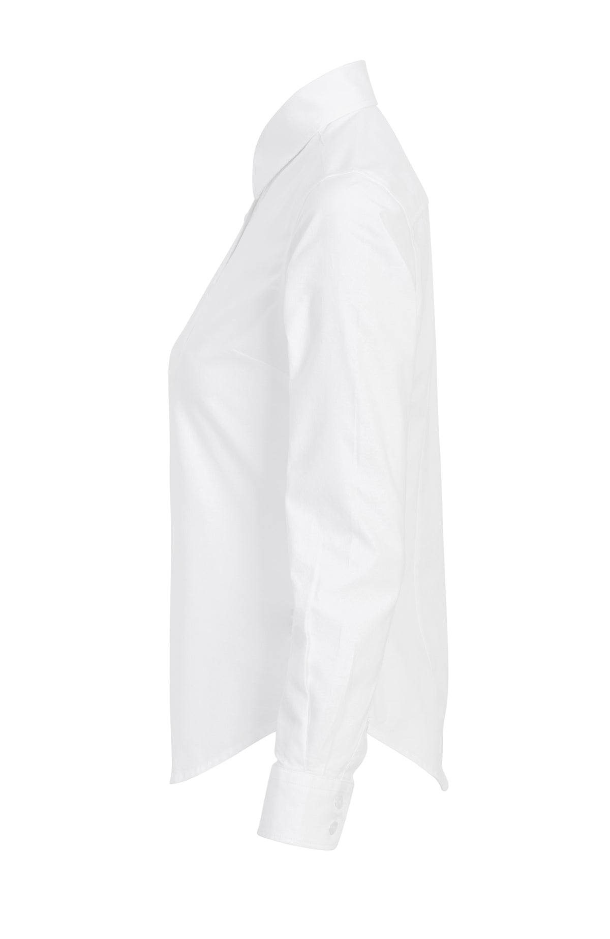 Cottover Oxford shirt l.sl Lady Weiss, Seitenansicht links