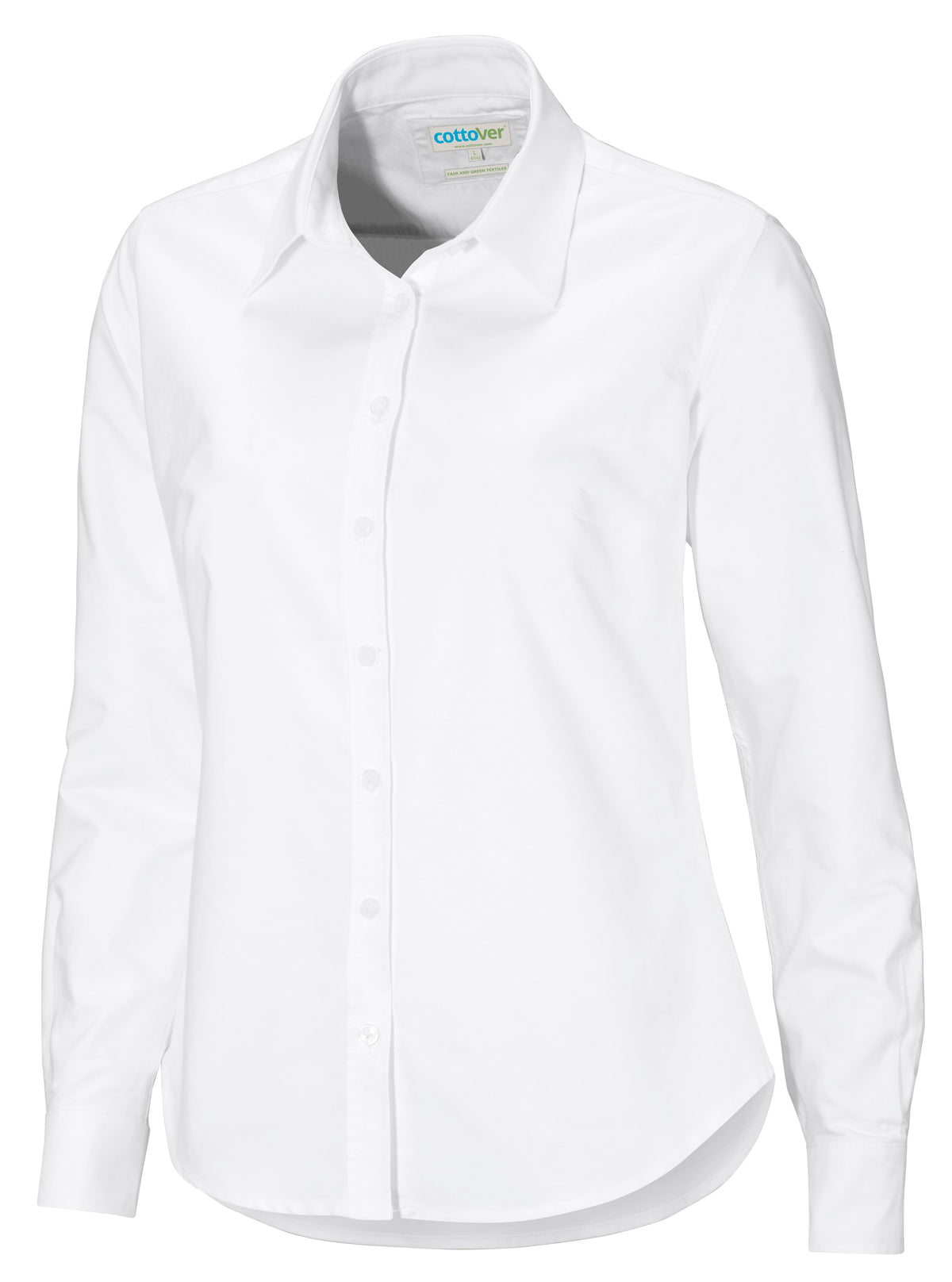 Cottover Oxford shirt l.sl Lady Weiss, Produktansicht