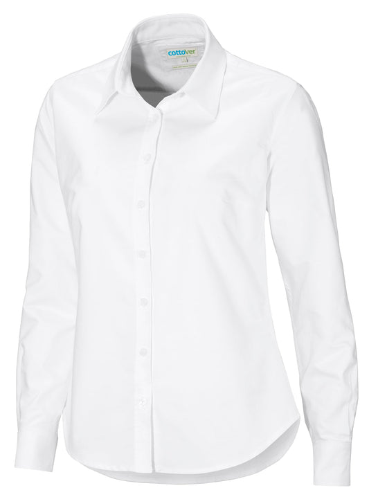 Cottover Oxford shirt l.sl Lady Weiss, Produktansicht