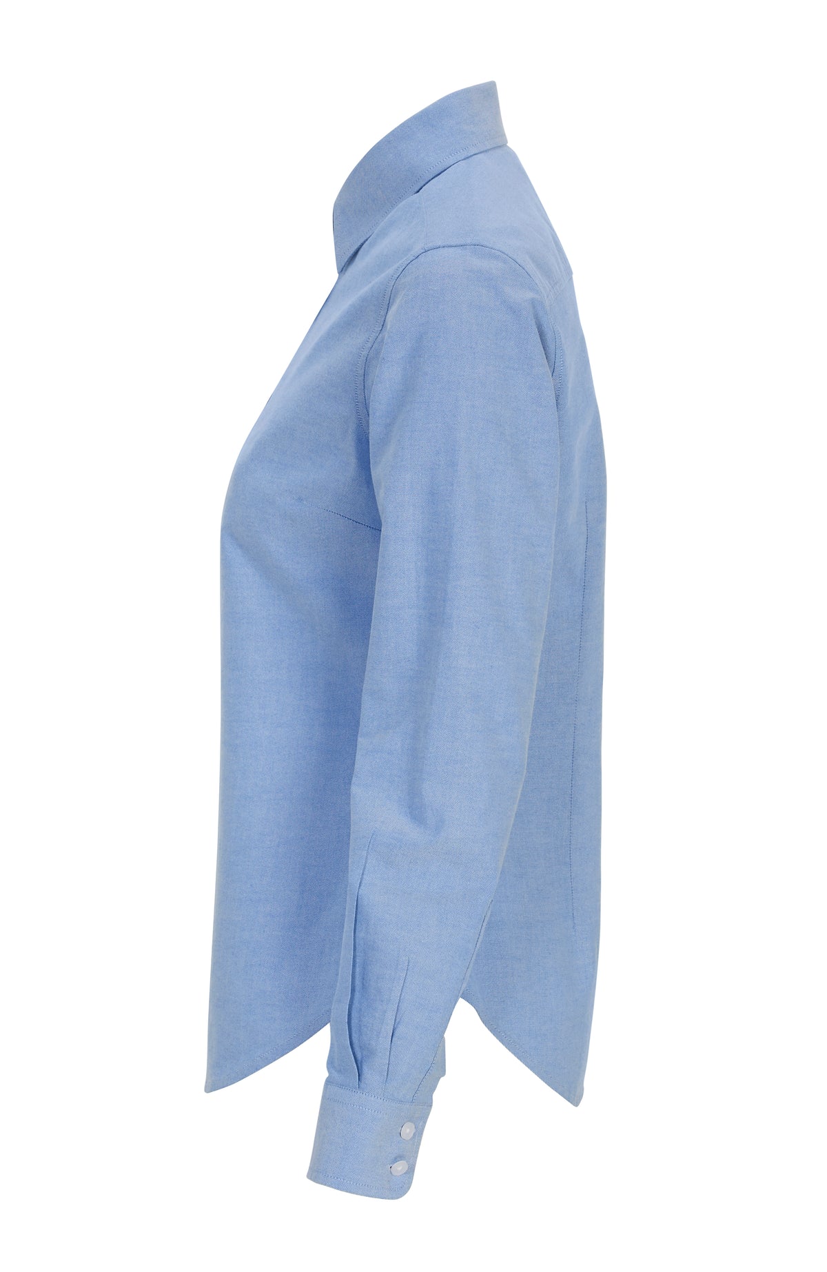 Cottover Oxford shirt l.sl Lady Hellblau, Seitenansicht links