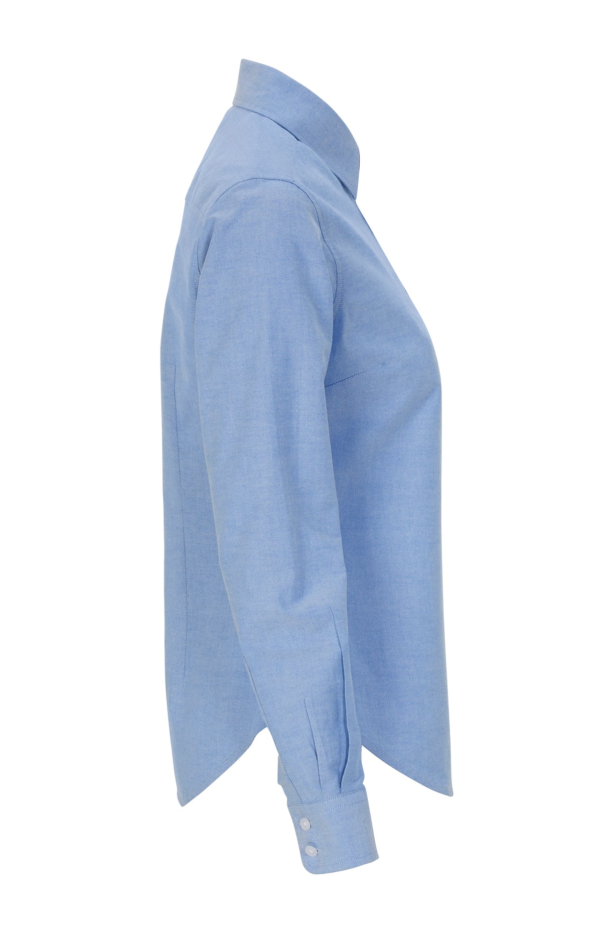 Cottover Oxford shirt l.sl Lady Hellblau, Seitenansicht rechts