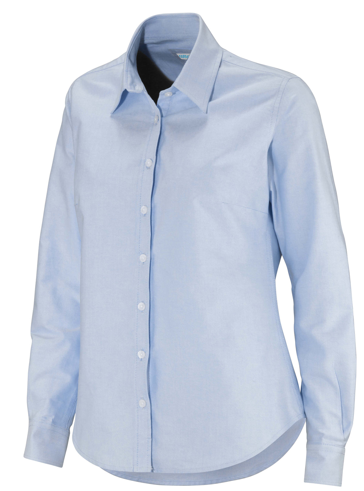 Cottover Oxford shirt l.sl Lady Hellblau, Vorderansicht