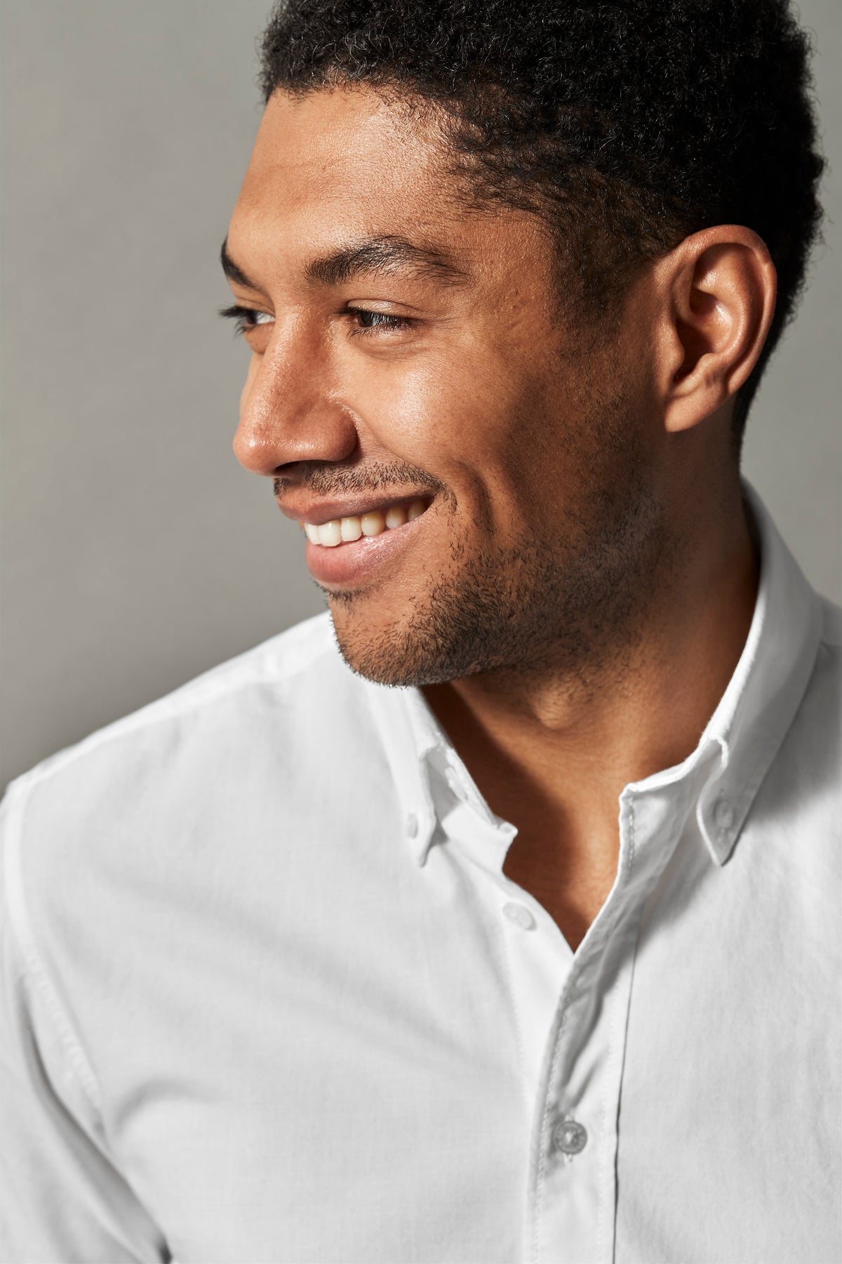 Cottover Oxford shirt l.sl Man Weiss, Produktansicht