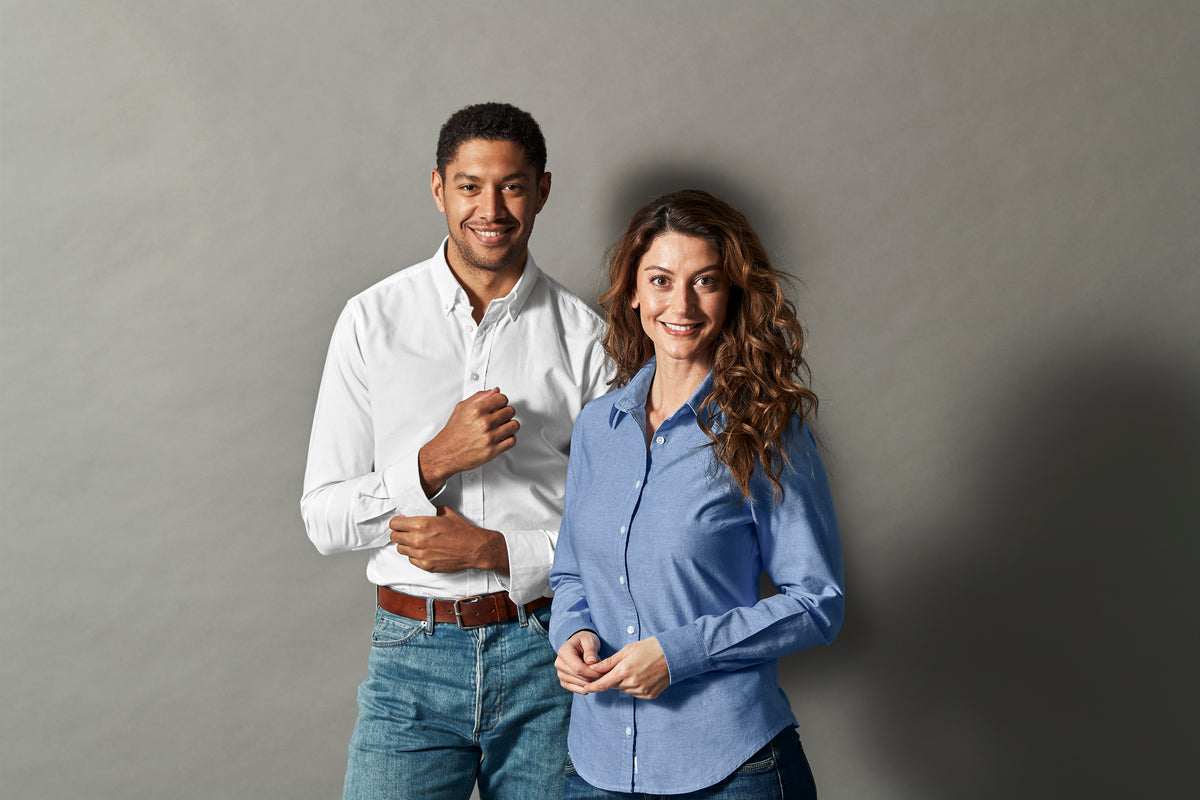 Cottover Oxford shirt l.sl Lady Hellblau, Produktansicht
