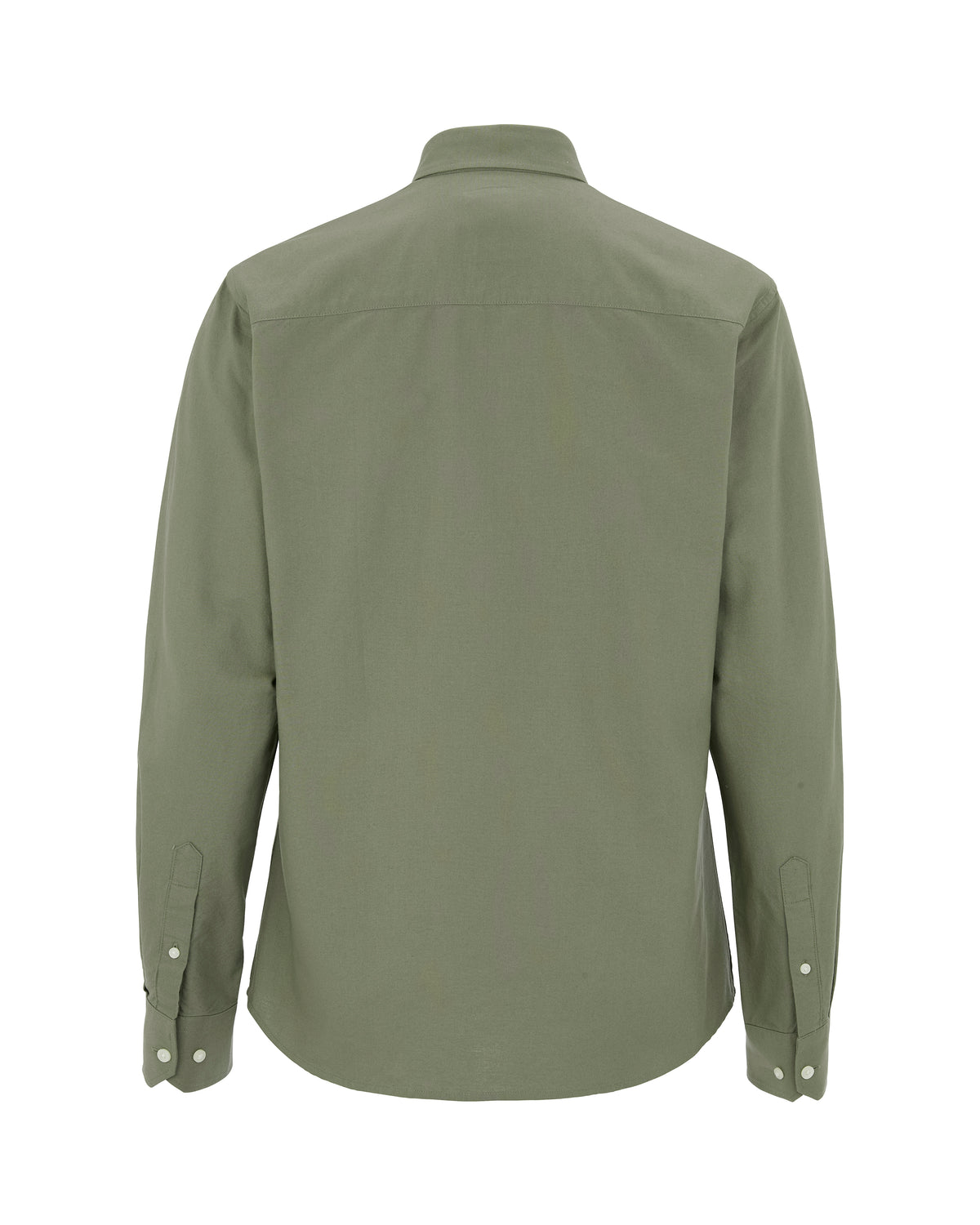 Cottover Oxford shirt l.sl Man Olive, Rückansicht
