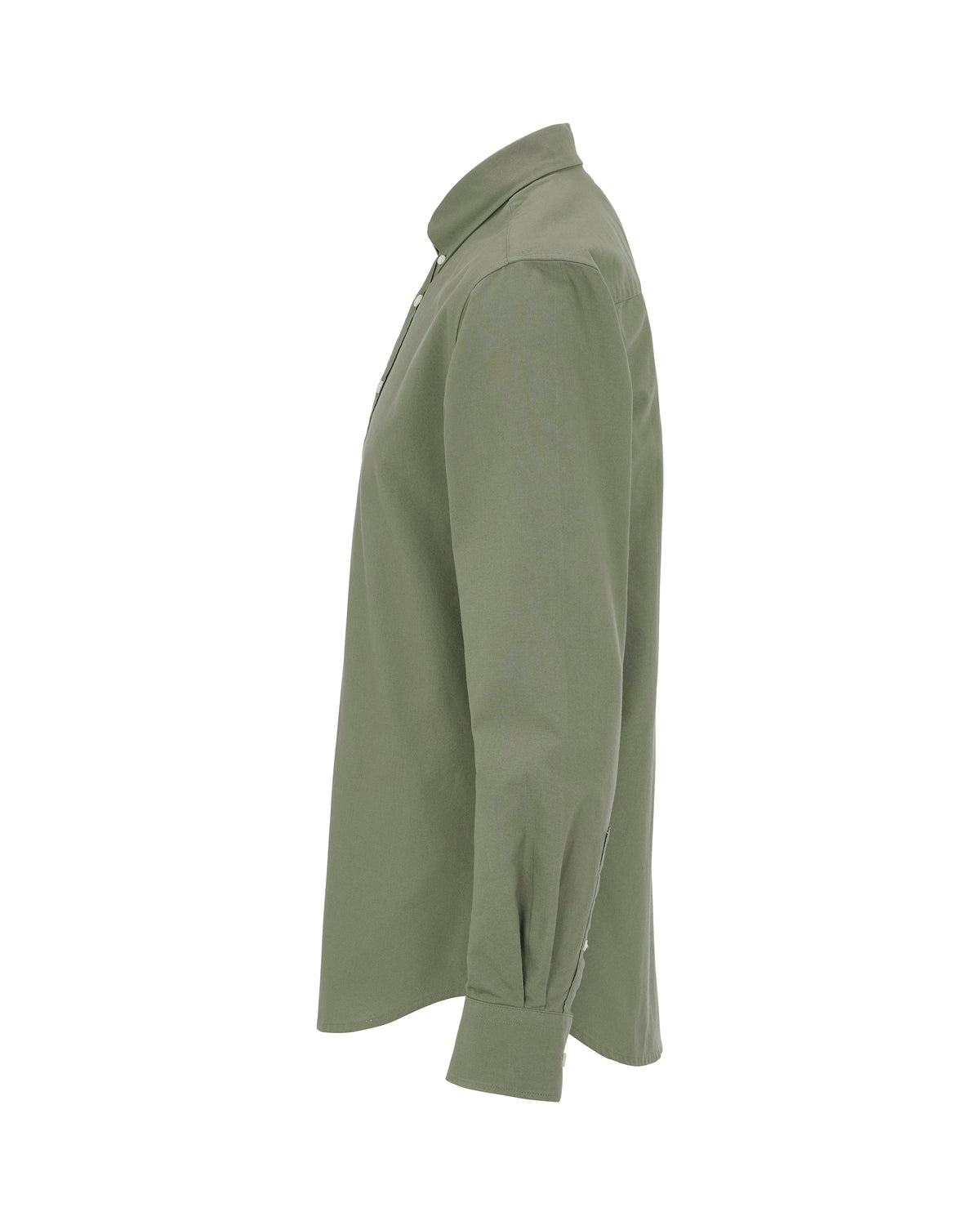 Cottover Oxford shirt l.sl Man Olive, Seitenansicht links