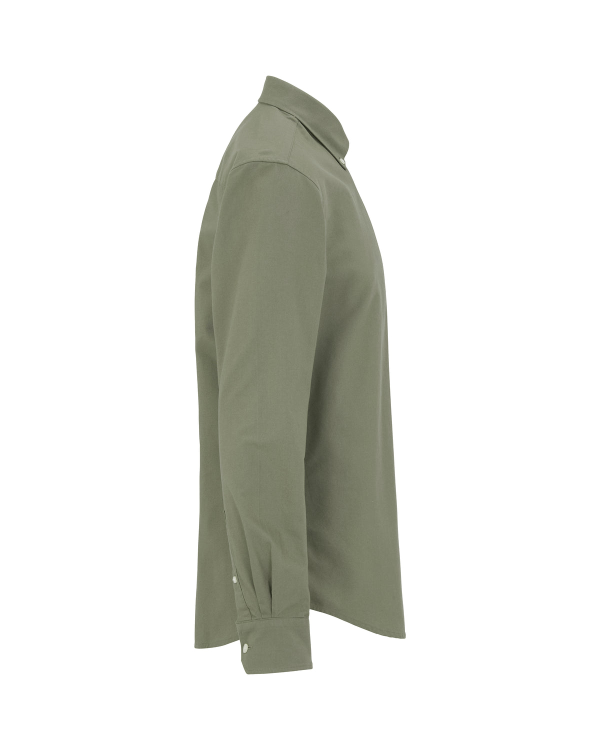 Cottover Oxford shirt l.sl Man Olive, Seitenansicht rechts