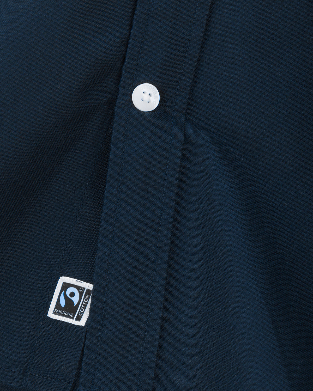 Cottover Oxford shirt l.sl Man Marine, Detailansicht