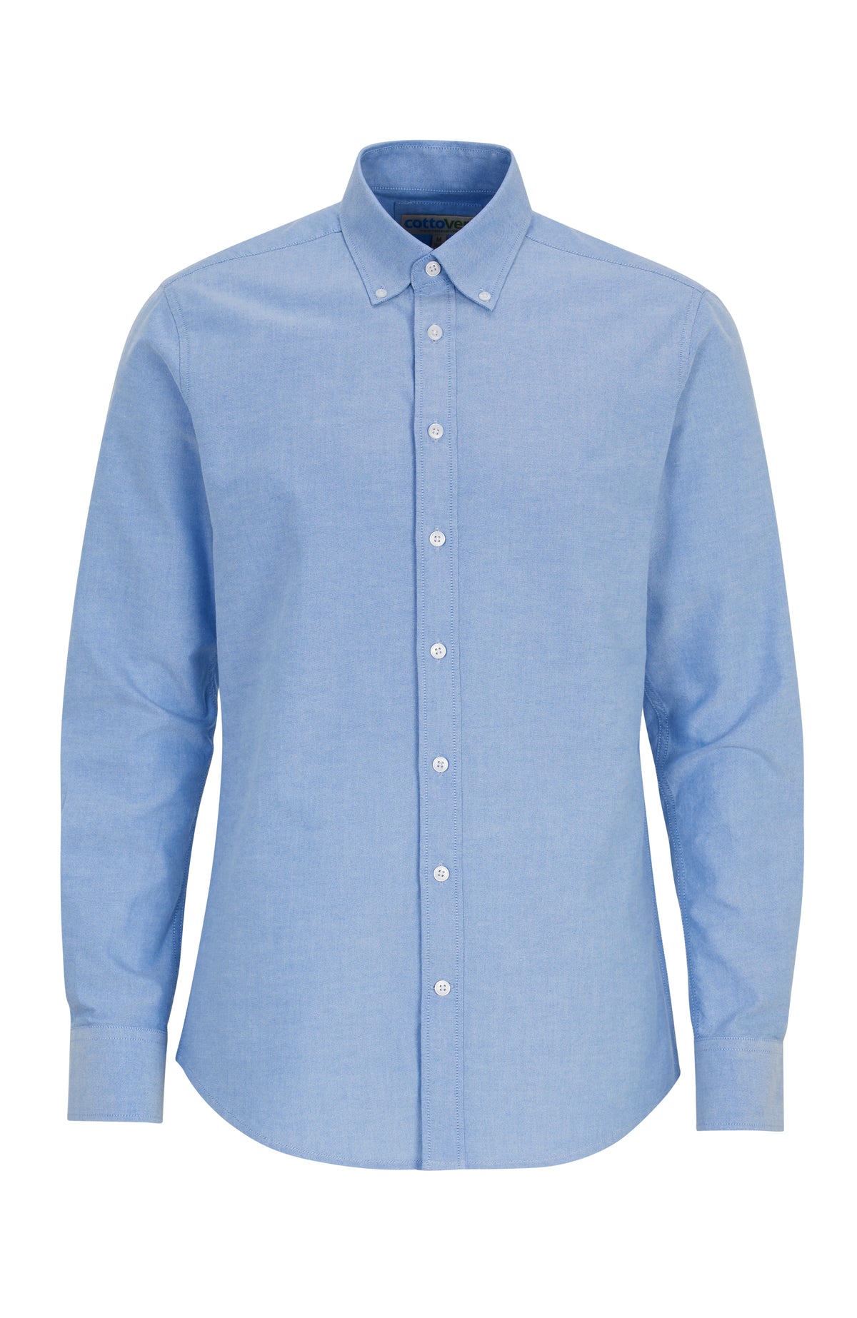 Cottover Oxford shirt l.sl Man Hellblau, Vorderansicht