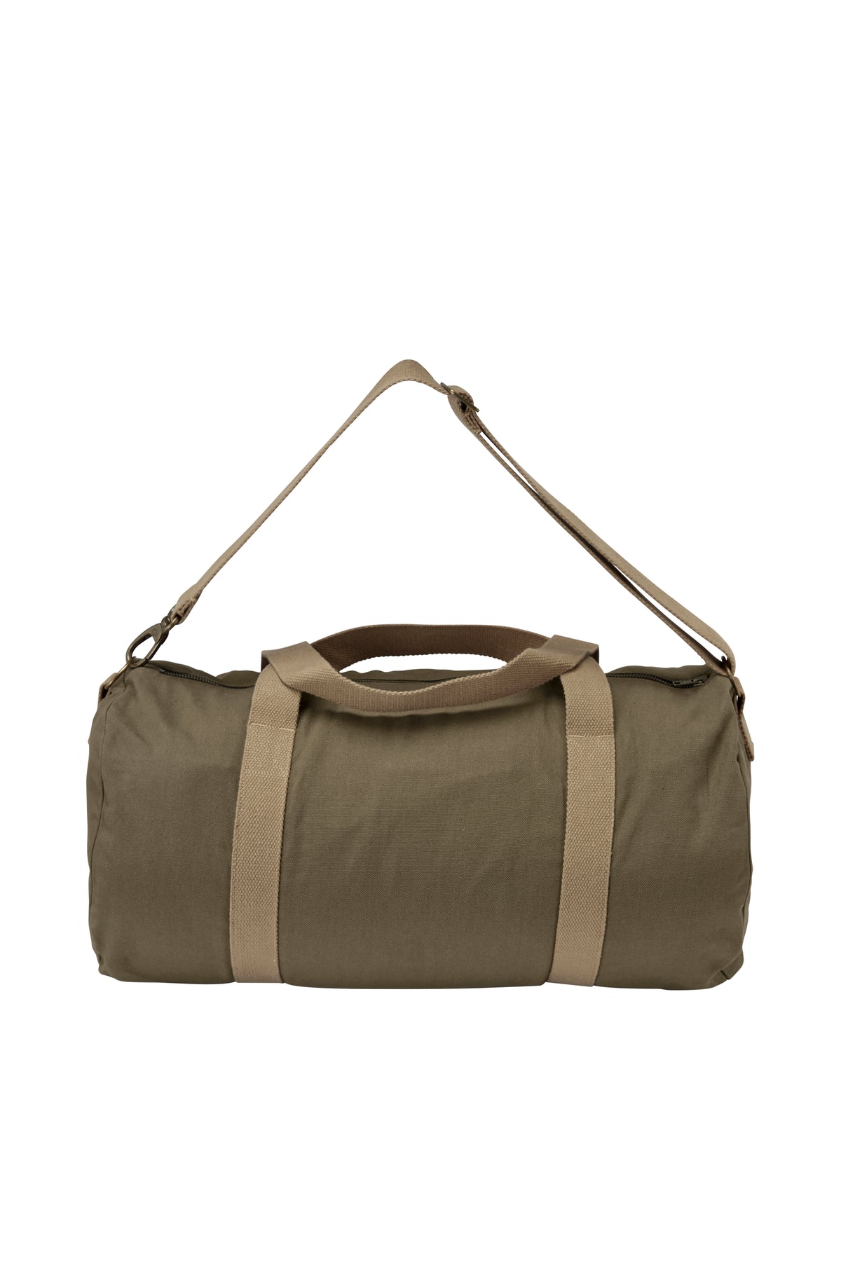 Cottover Canvas Dufflebag Olivegrün, Rückansicht