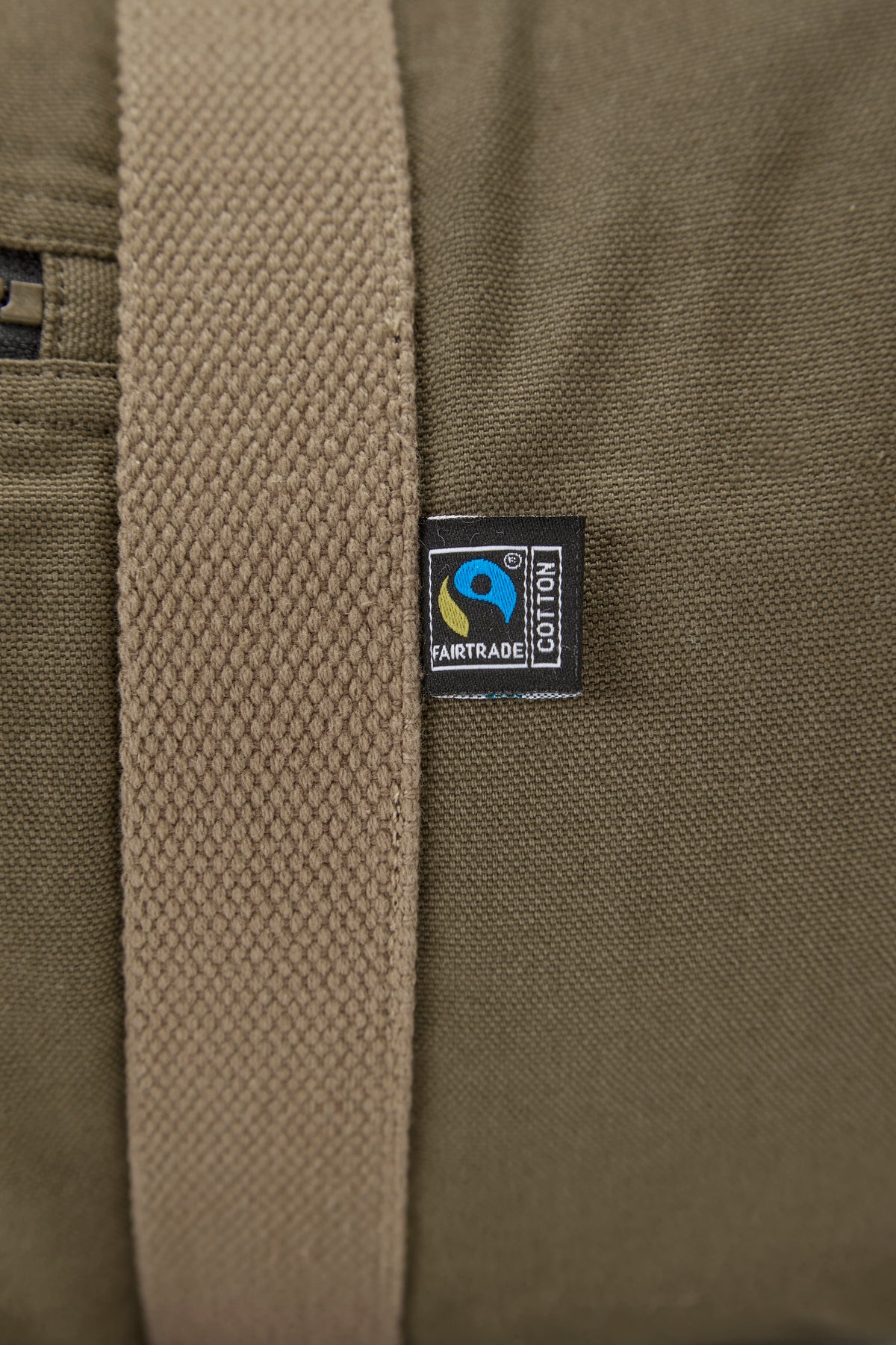 Cottover Canvas Dufflebag Olivegrün, Detailansicht