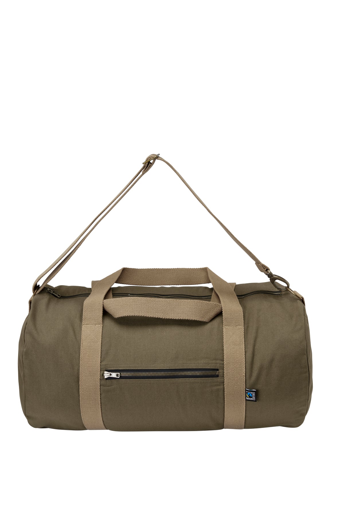 Cottover Canvas Dufflebag Olivegrün, Vorderansicht