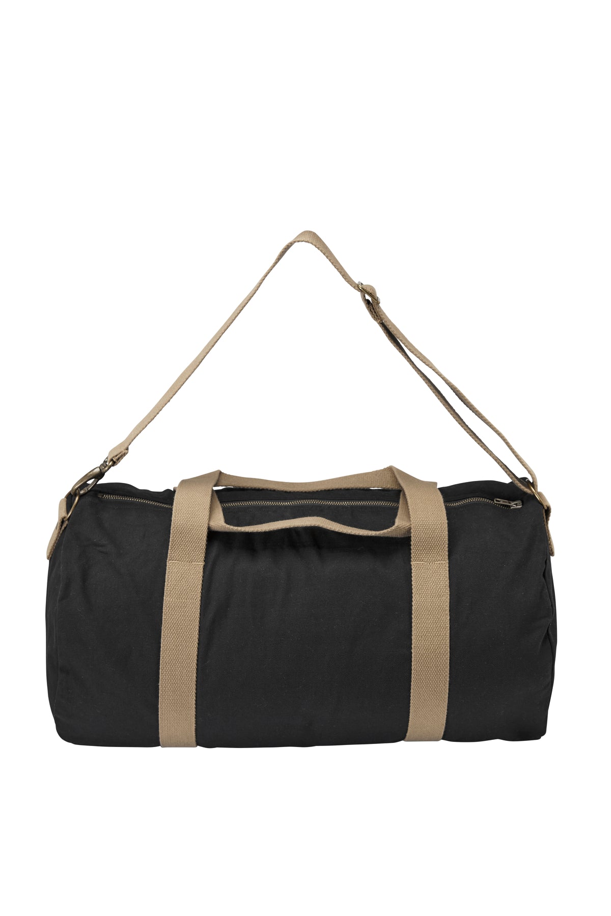 Cottover Canvas Dufflebag Schwarz, Rückansicht