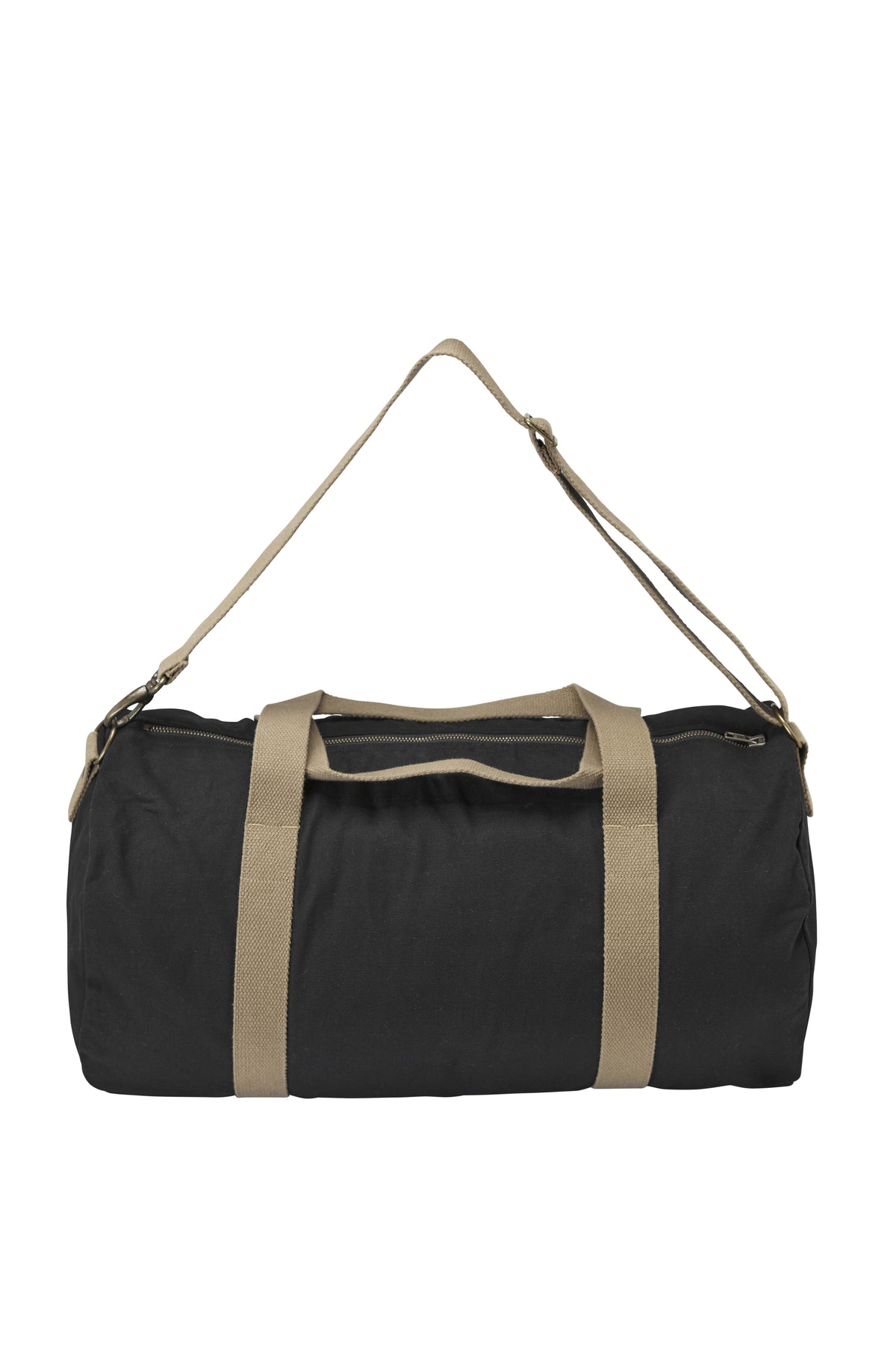 Cottover Canvas Dufflebag Schwarz, Rückansicht