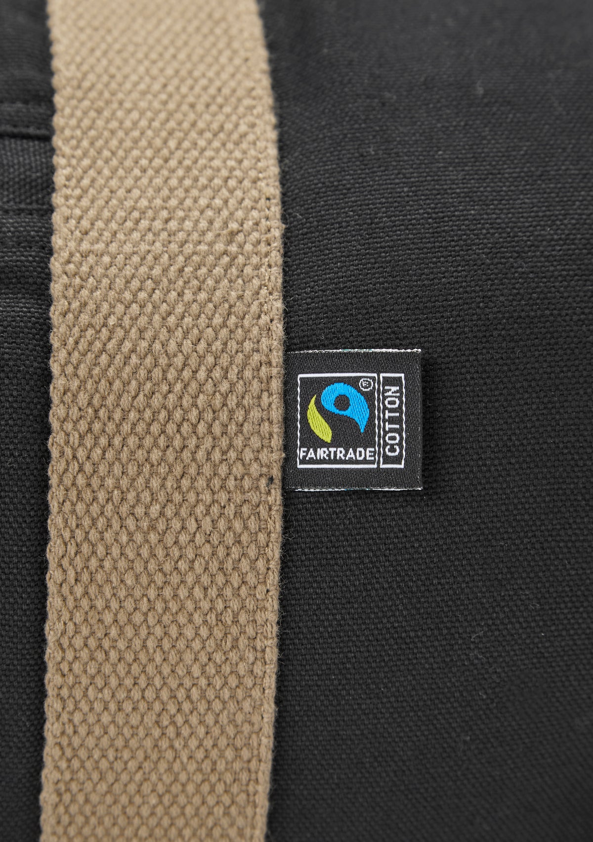 Cottover Canvas Dufflebag Schwarz, Detailansicht