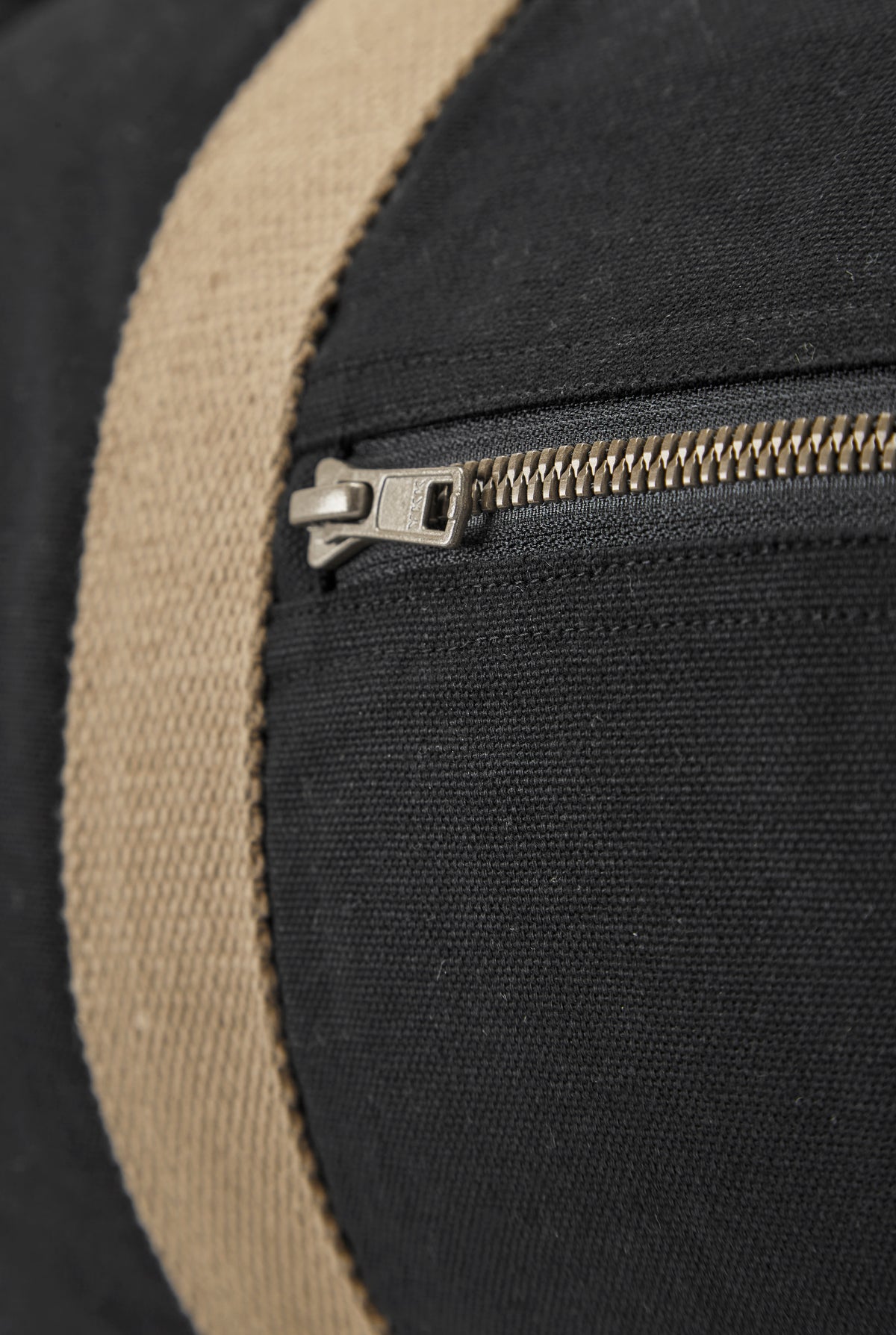 Cottover Canvas Dufflebag Schwarz, Detailansicht