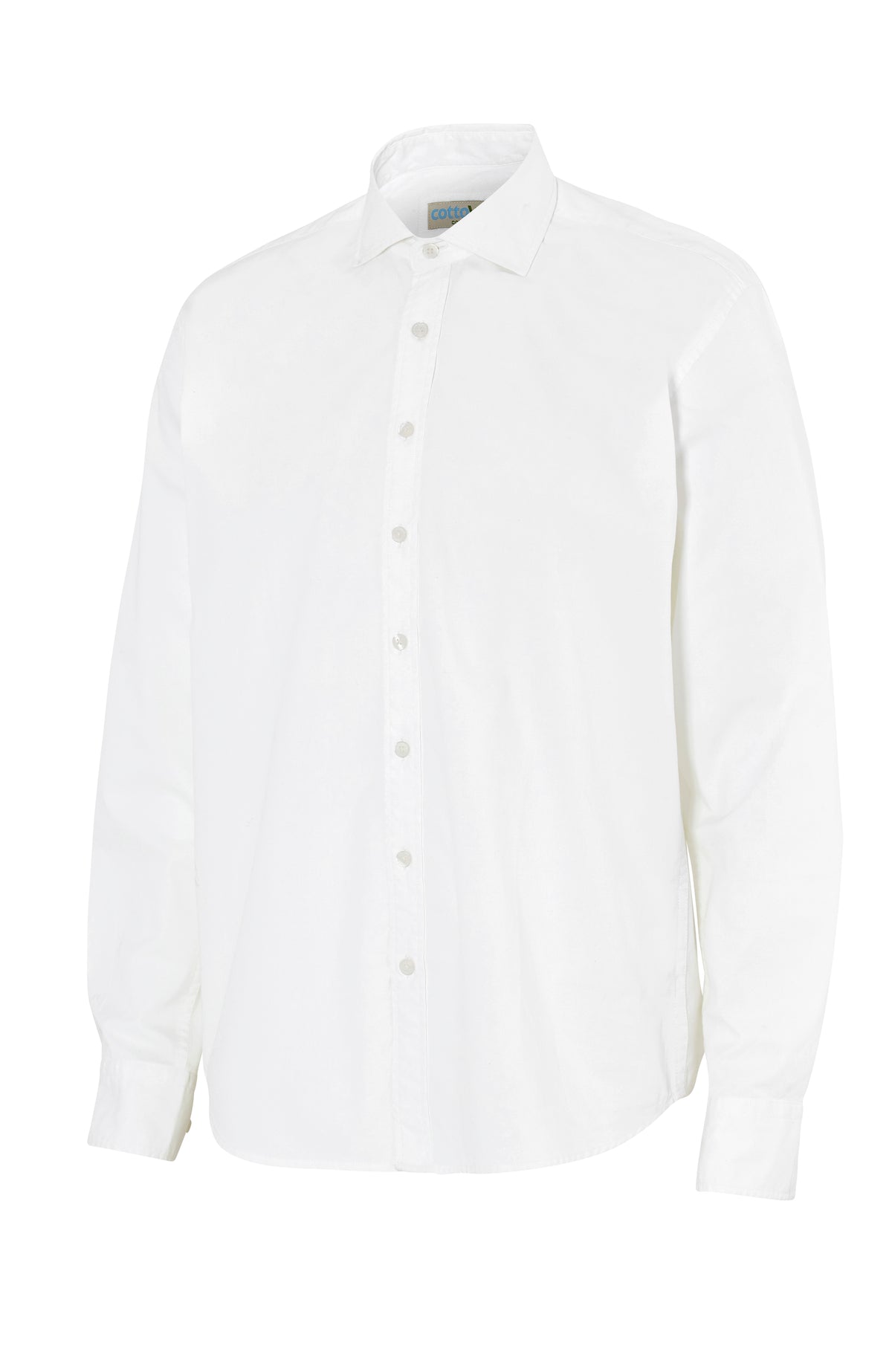 Cottover Twill Comfort Man Weiss, Vorderansicht
