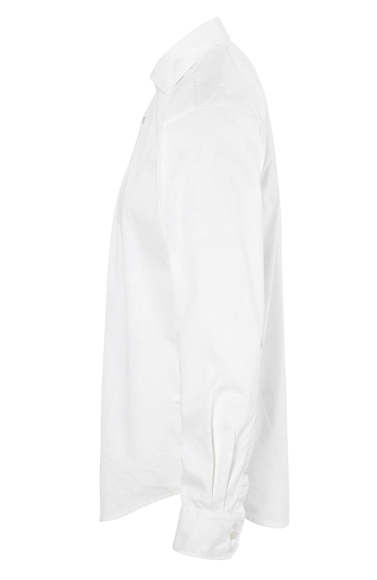 Cottover Twill Comfort Man Weiss, Seitenansicht links