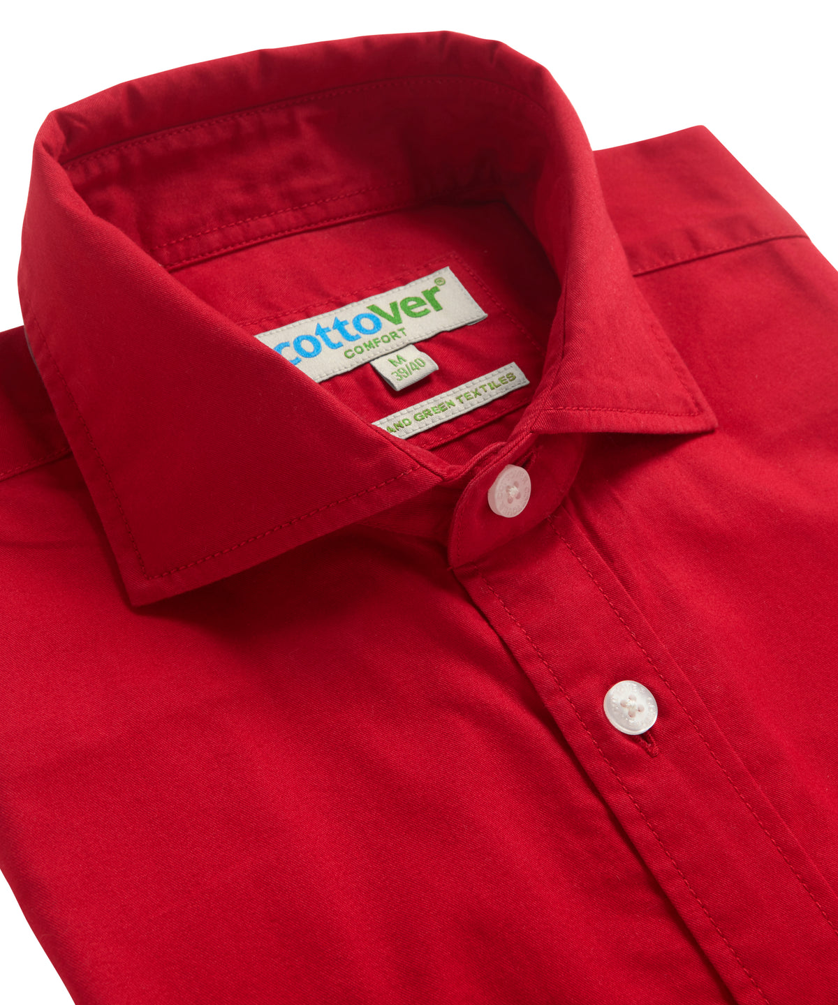 Cottover Twill Comfort Man Rot, Produktansicht