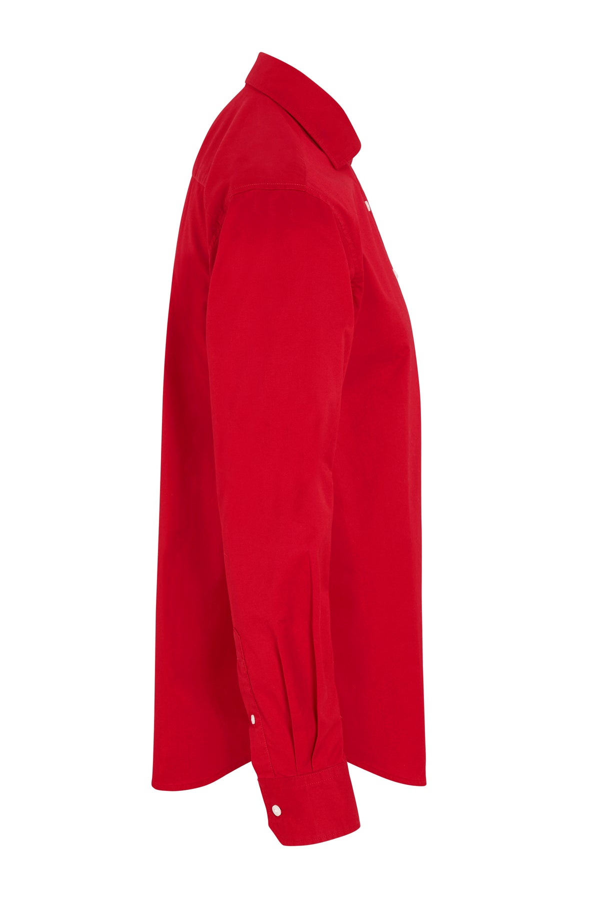 Cottover Twill Comfort Man Rot, Seitenansicht rechts