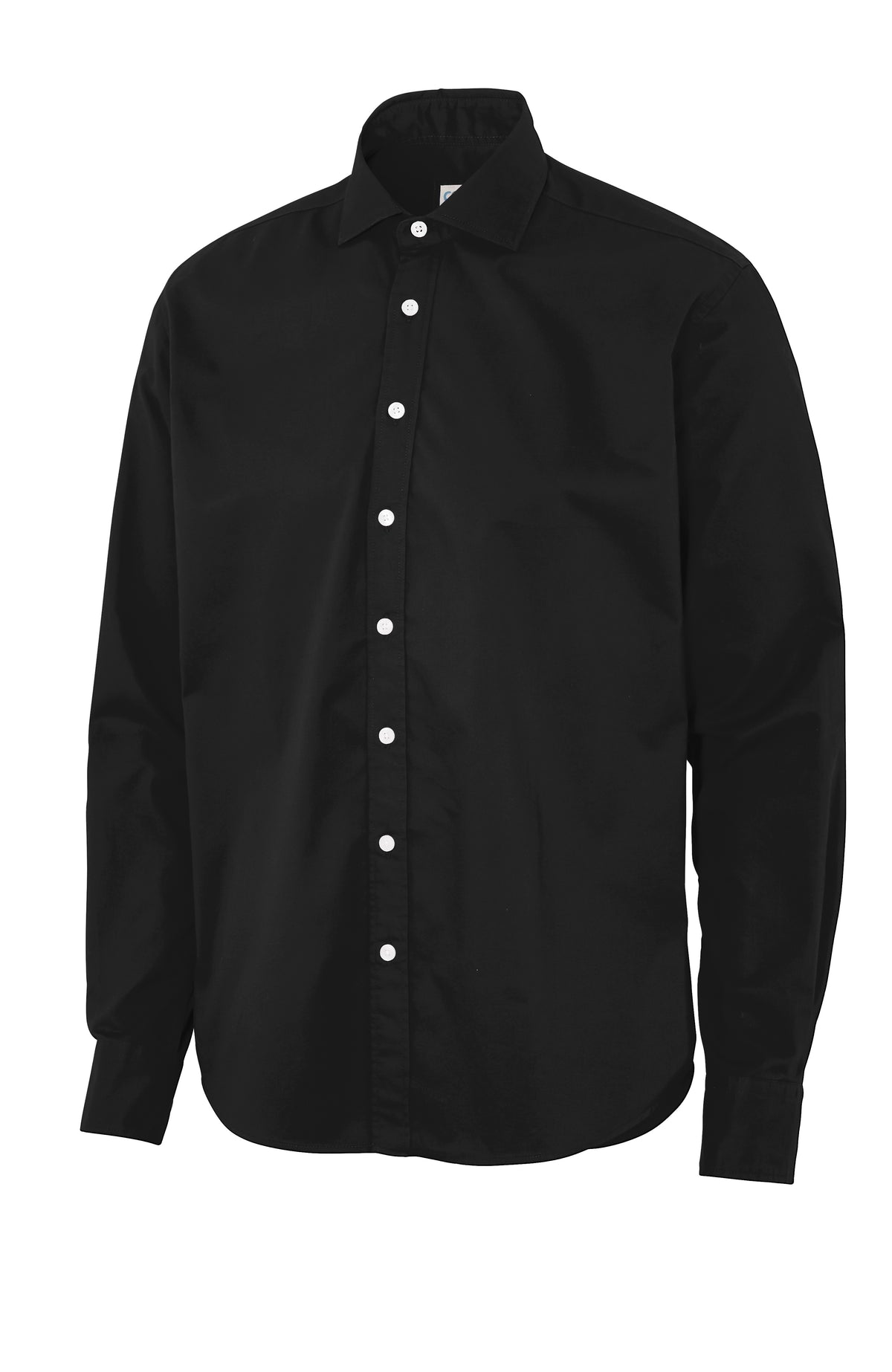 Cottover Twill Comfort Man Schwarz, Vorderansicht