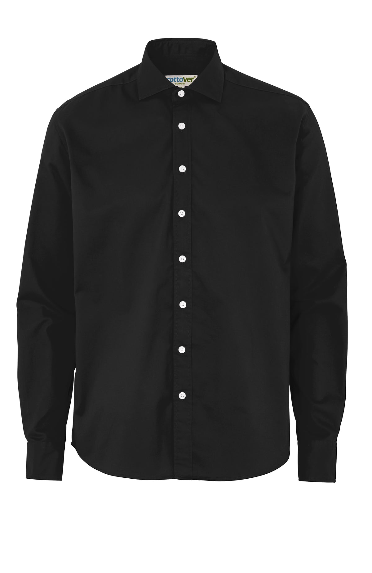 Cottover Twill Comfort Man Schwarz, Produktansicht