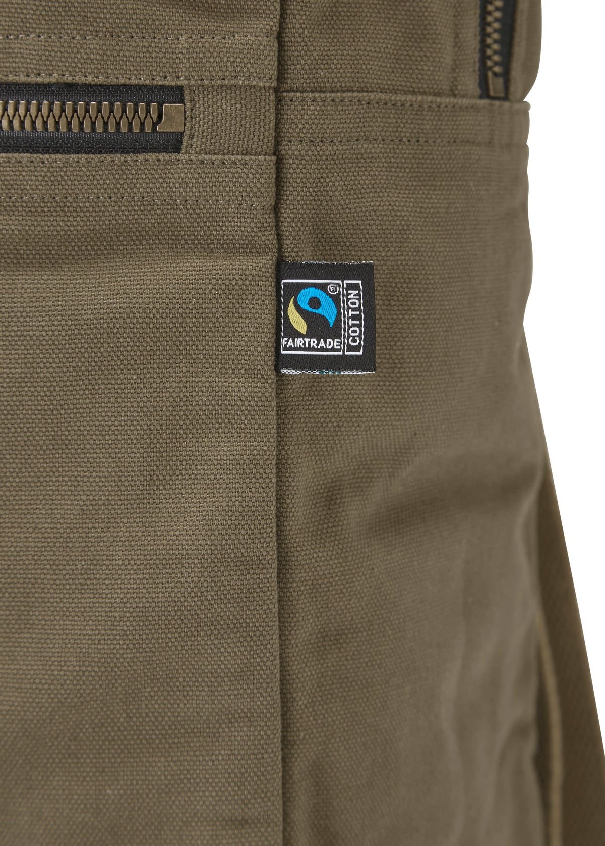 Cottover Canvas Daypack Olivegrün, Detailansicht