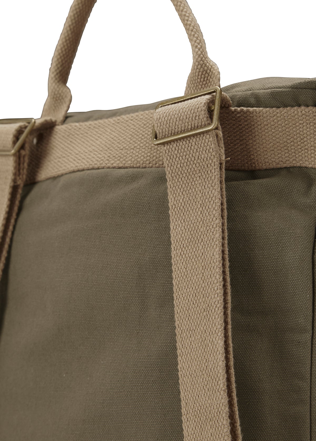 Cottover Canvas Daypack Olivegrün, Detailansicht