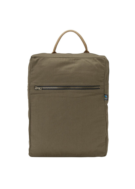 Cottover Canvas Daypack Olivegrün, Vorderansicht