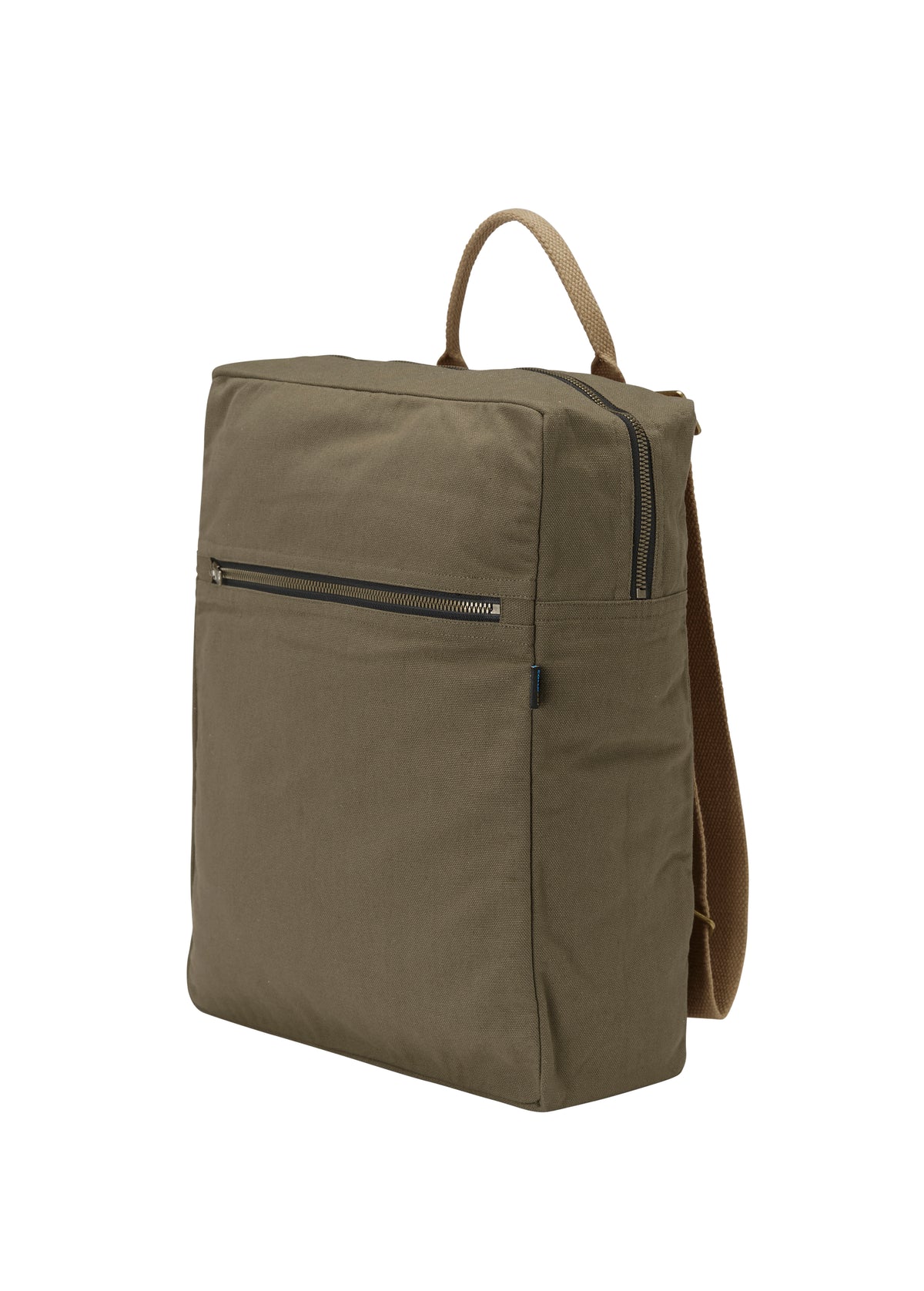 Cottover Canvas Daypack Olivegrün, Seitenansicht links