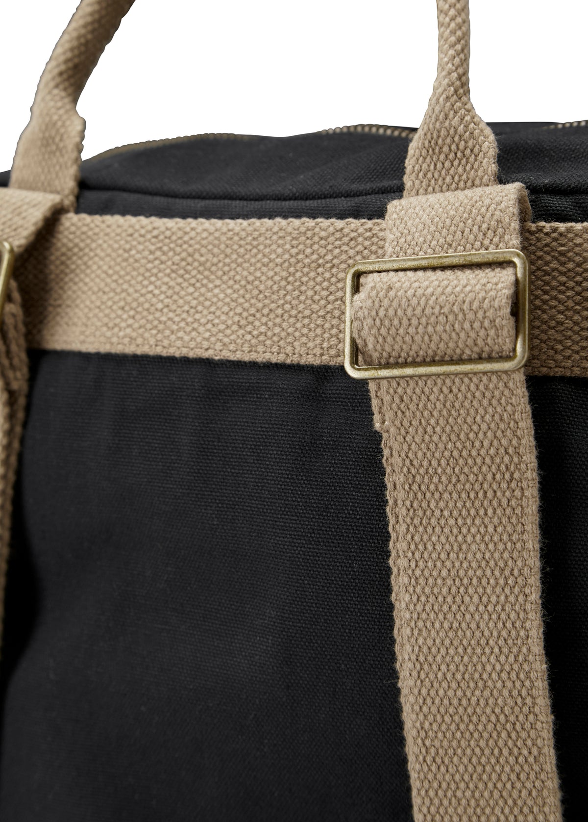 Cottover Canvas Daypack Schwarz, Detailansicht
