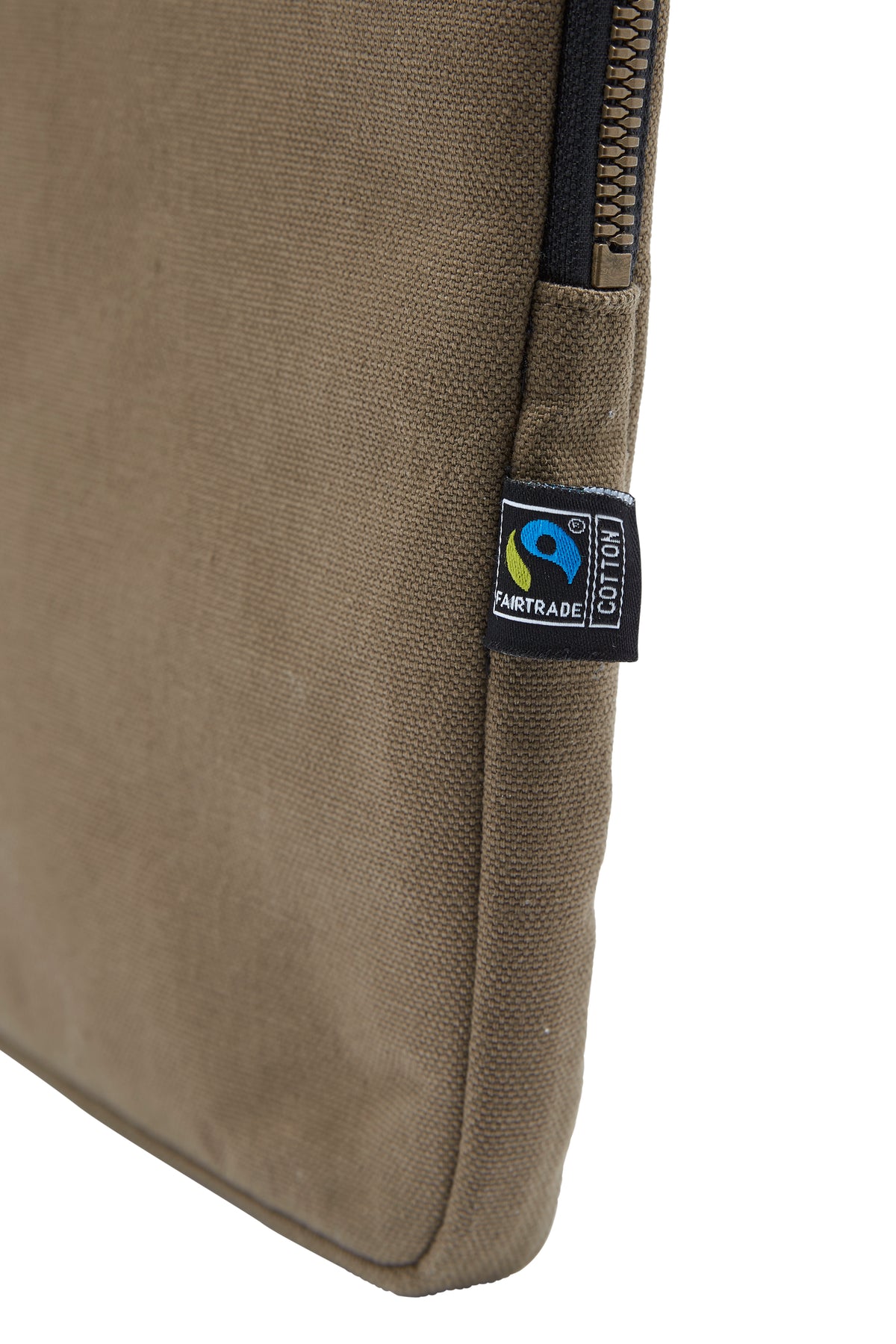 Cottover Canvas Computer Case Olivegrün, Detailansicht