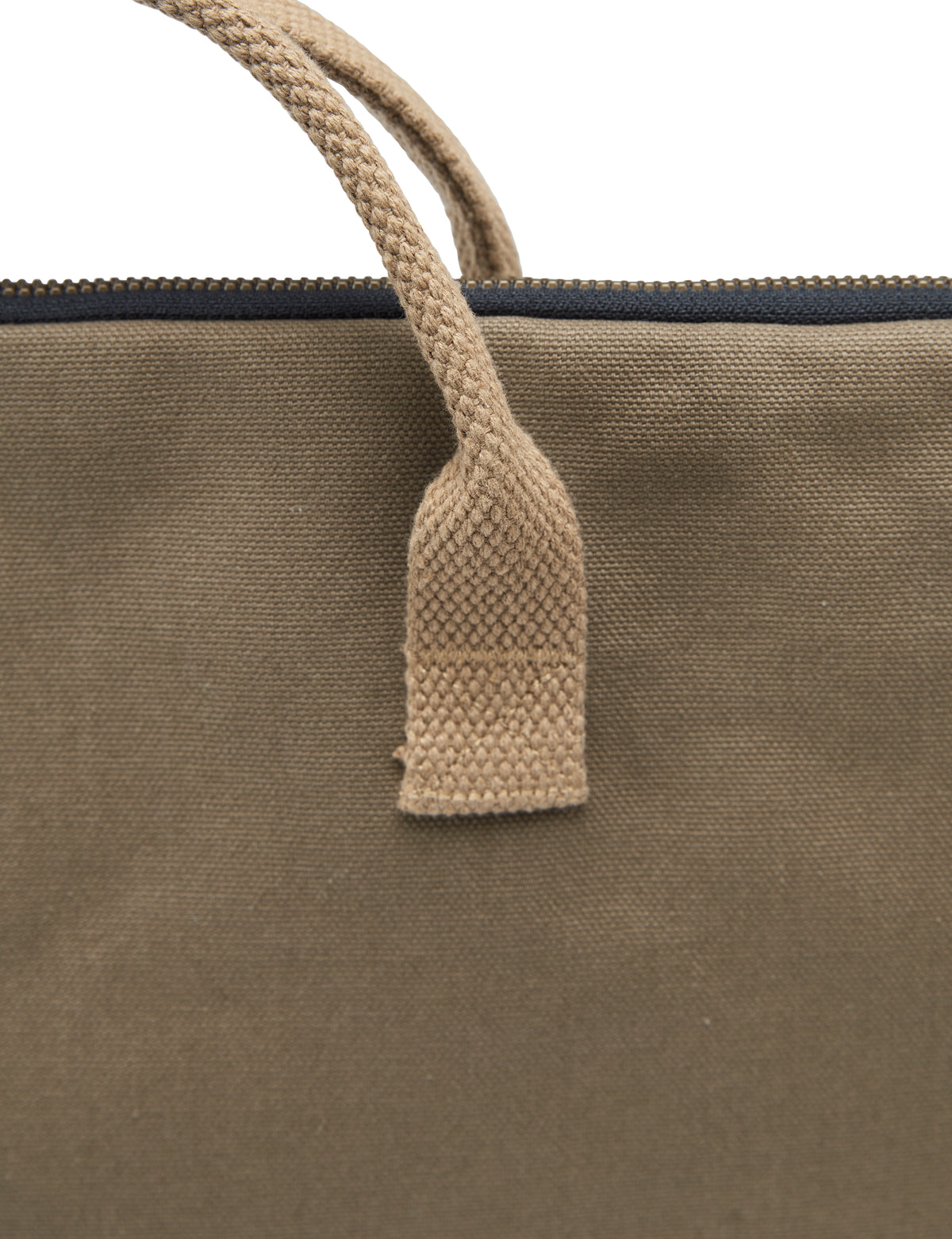 Cottover Canvas Computer Case Olivegrün, Detailansicht