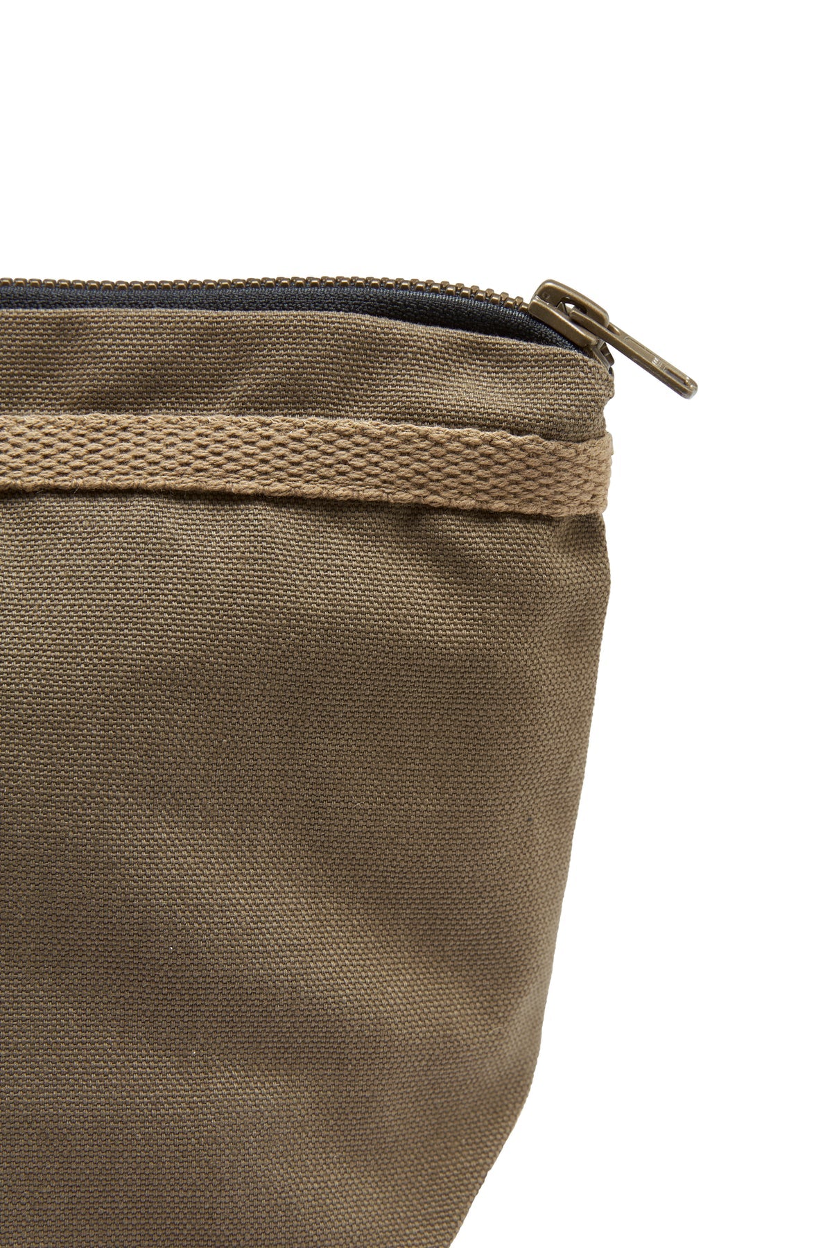 Cottover Canvas Toilet Case Olivegrün, Detailansicht