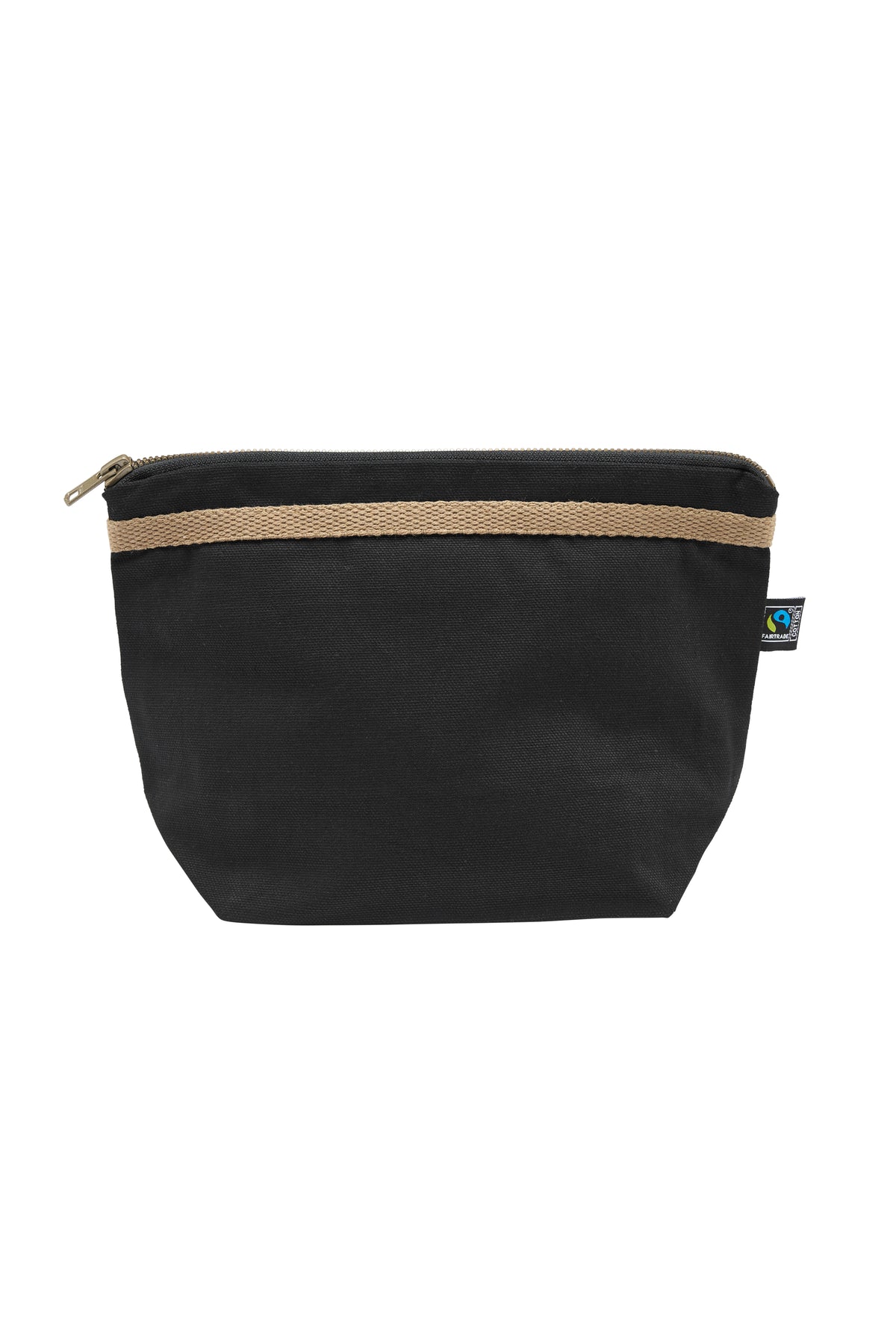 Cottover Canvas Toilet Case Schwarz, Vorderansicht