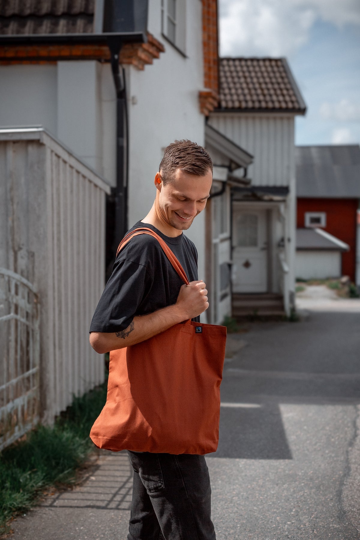 Cottover Key Tote Bag Rostrot, Produktansicht