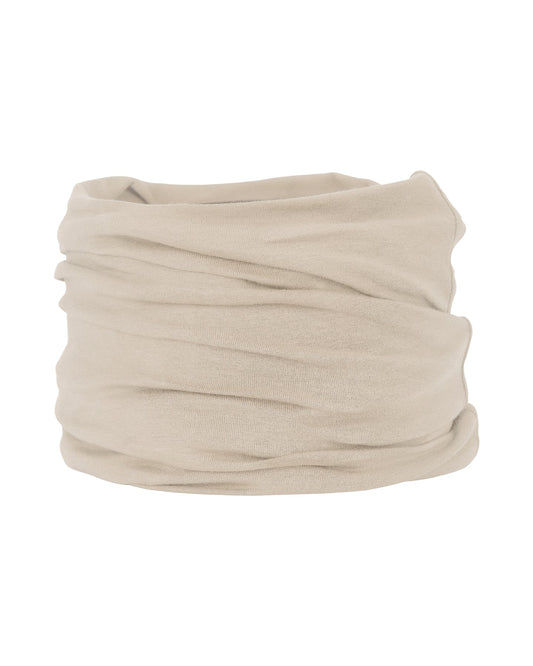 Cottover Neck Tube Dk Sand, Vorderansicht
