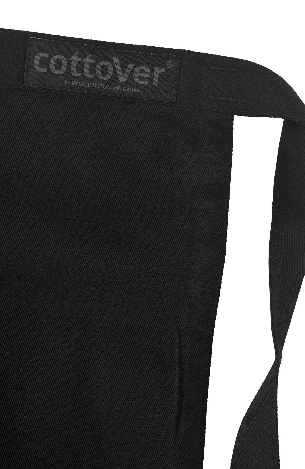 Cottover Waist Apron Short Schwarz, Detailansicht