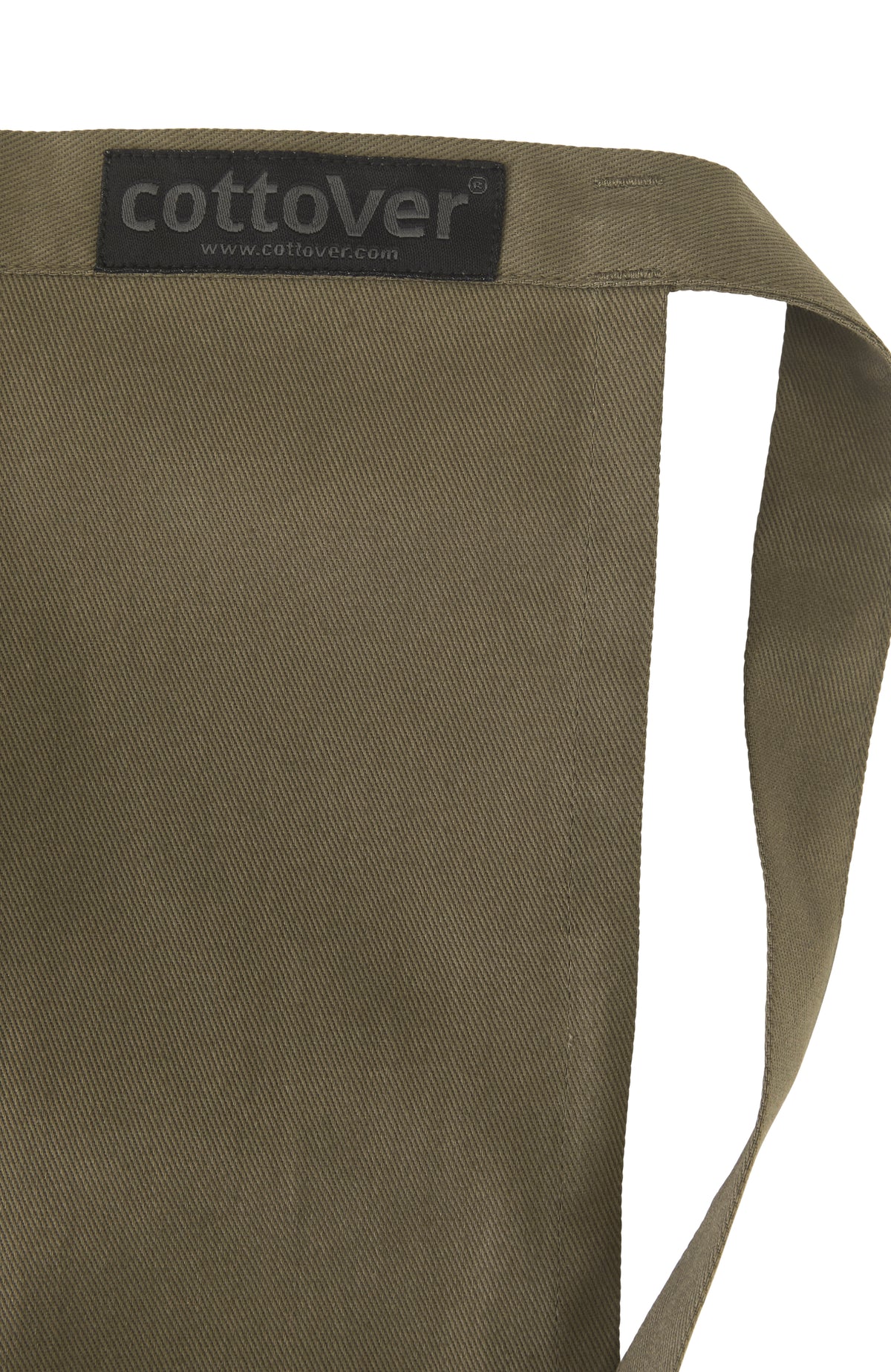 Cottover Waist Apron Long Olivegrün, Detailansicht