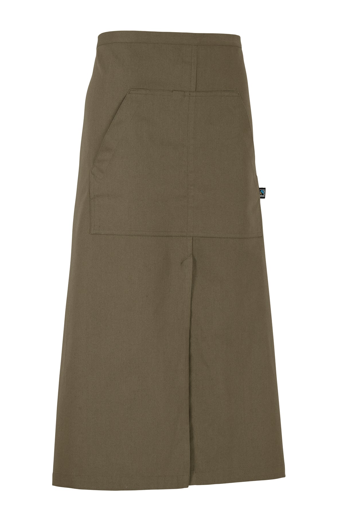 Cottover Waist Apron Long Olivegrün, Vorderansicht