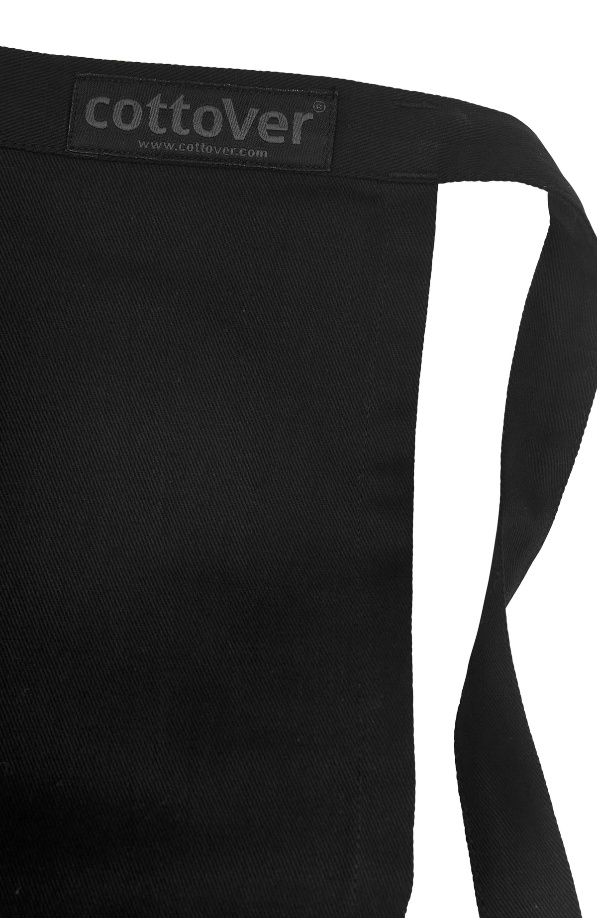 Cottover Waist Apron Long Schwarz, Detailansicht