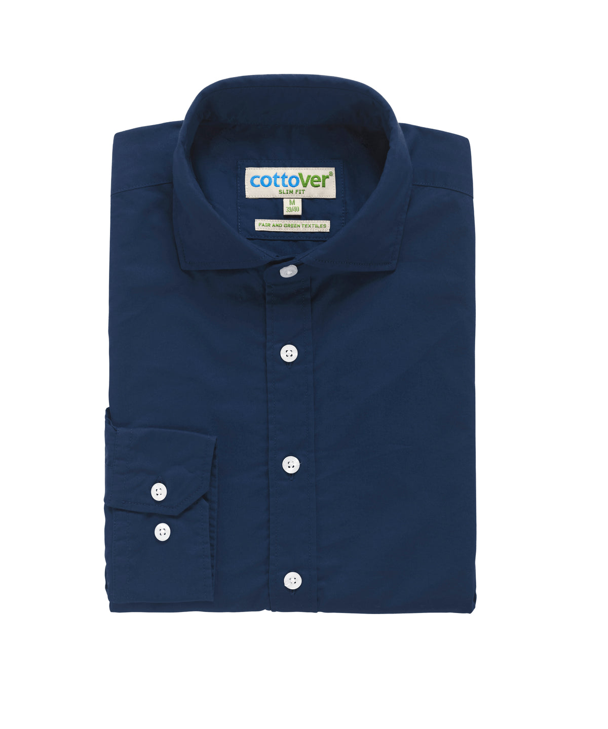 Cottover Twill Slim Fit Man Marine, Produktansicht