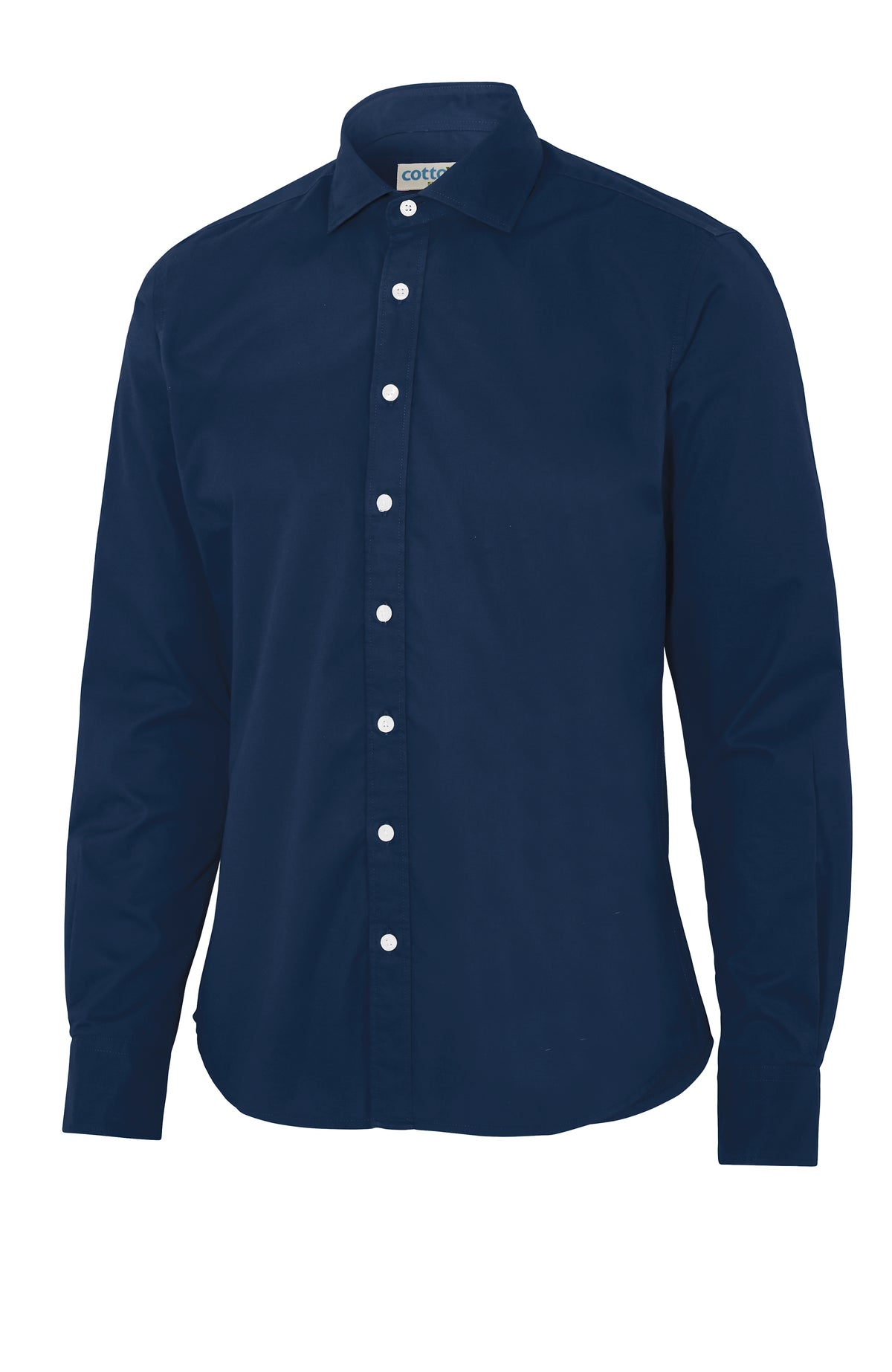 Cottover Twill Slim Fit Man Marine, Vorderansicht
