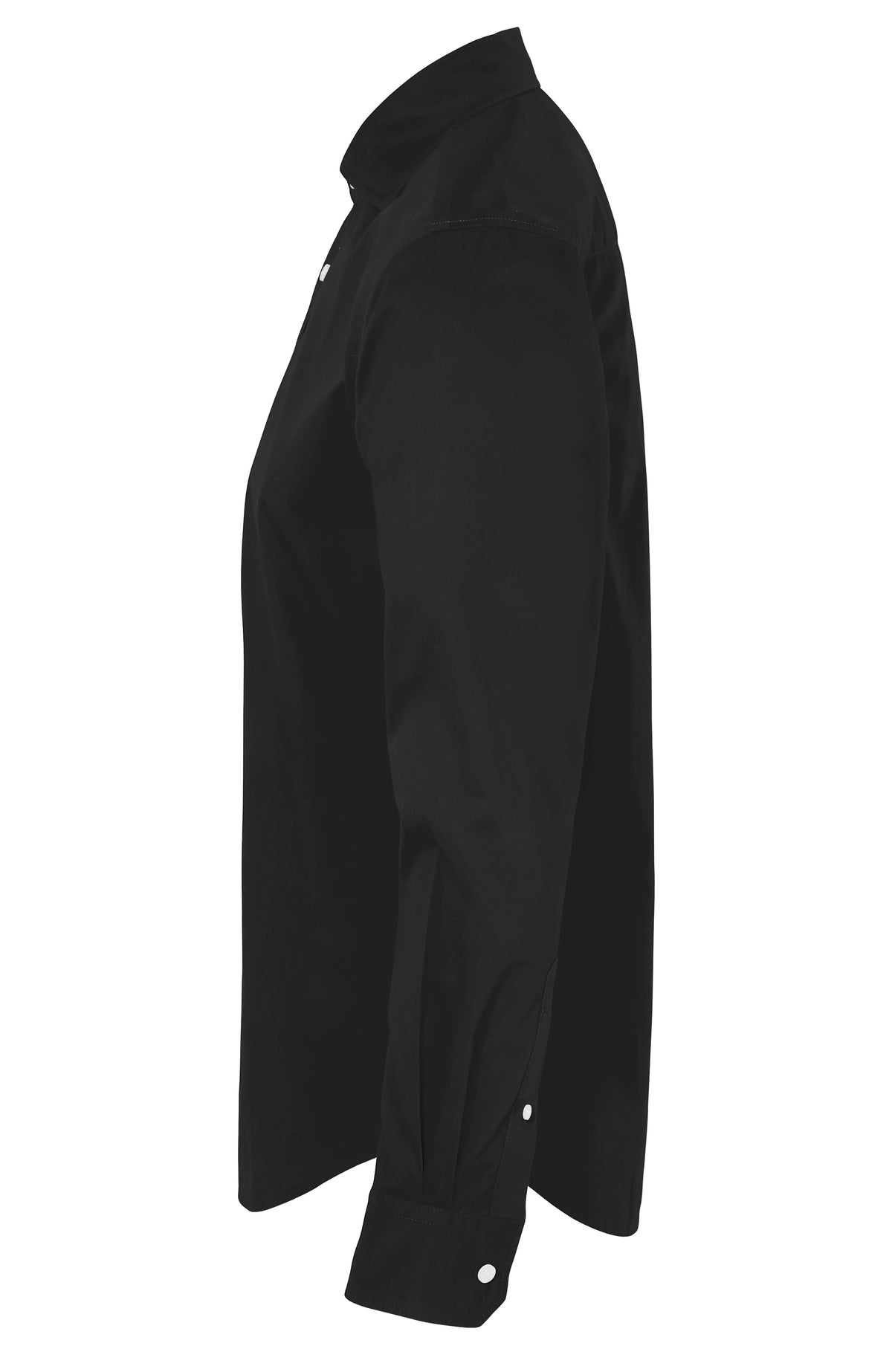 Cottover Twill Slim Fit Man Schwarz, Seitenansicht links