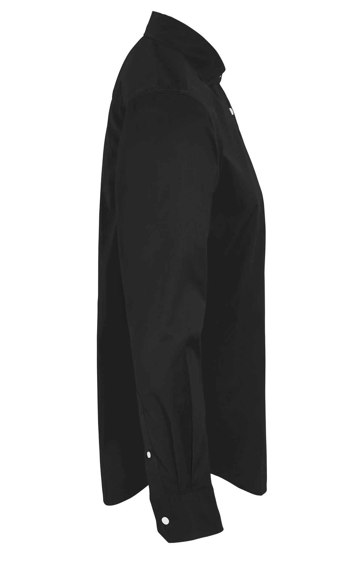 Cottover Twill Slim Fit Man Schwarz, Seitenansicht rechts