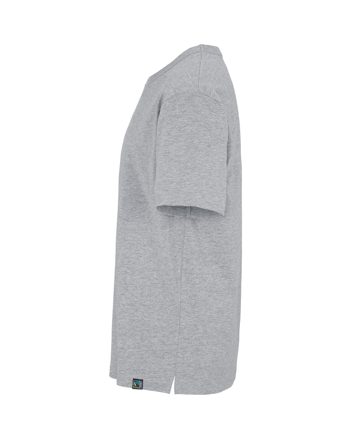 Cottover Oversize T-shirt Grey Melange, Seitenansicht links