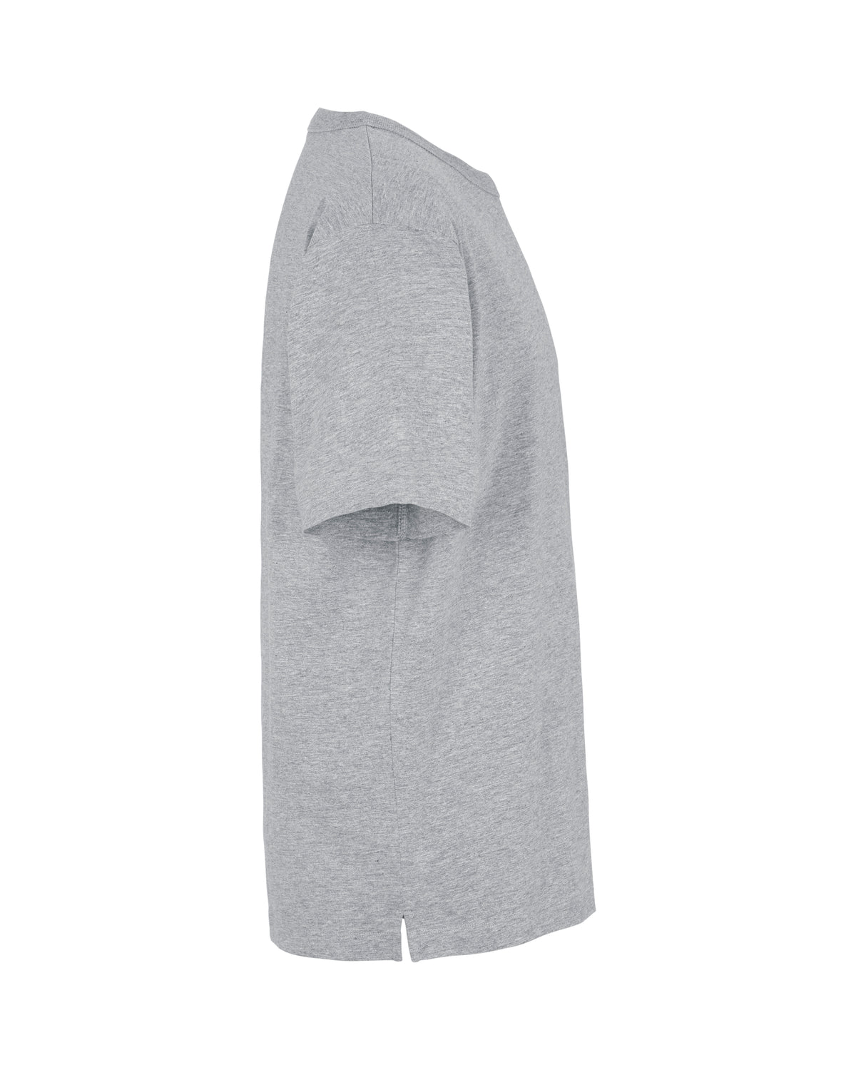 Cottover Oversize T-shirt Grey Melange, Seitenansicht rechts