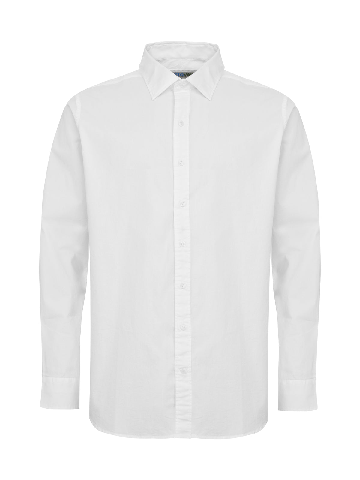 Cottover Poplin Comfort Man Weiss, Vorderansicht