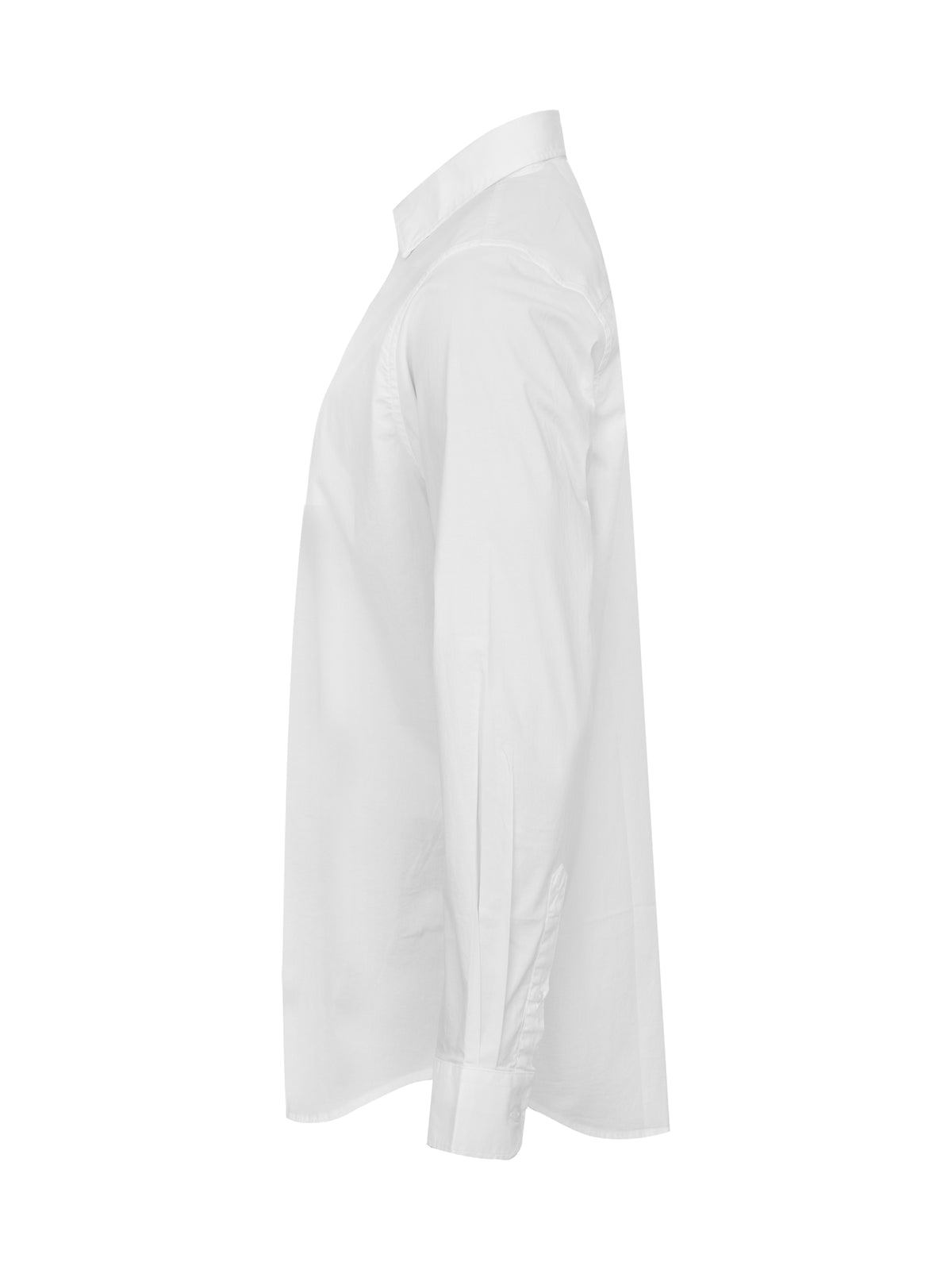 Cottover Poplin Comfort Man Weiss, Seitenansicht links