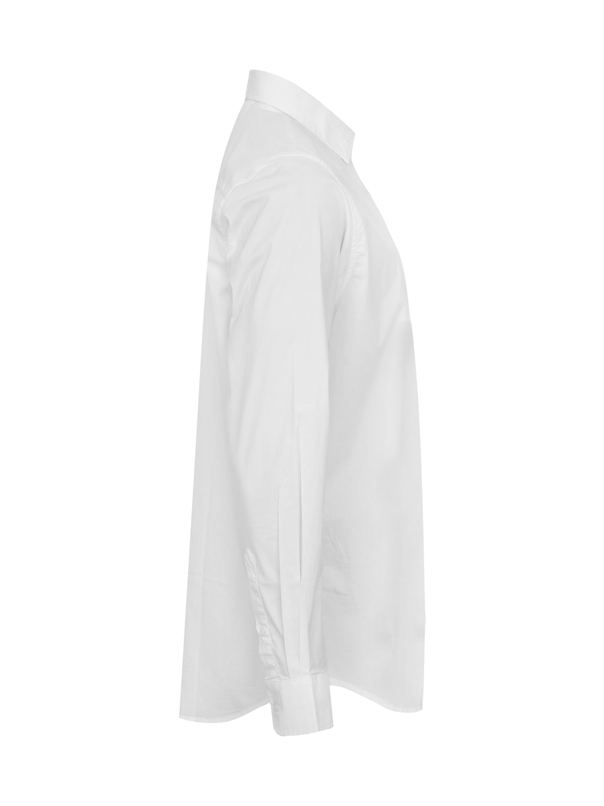 Cottover Poplin Comfort Man Weiss, Seitenansicht rechts